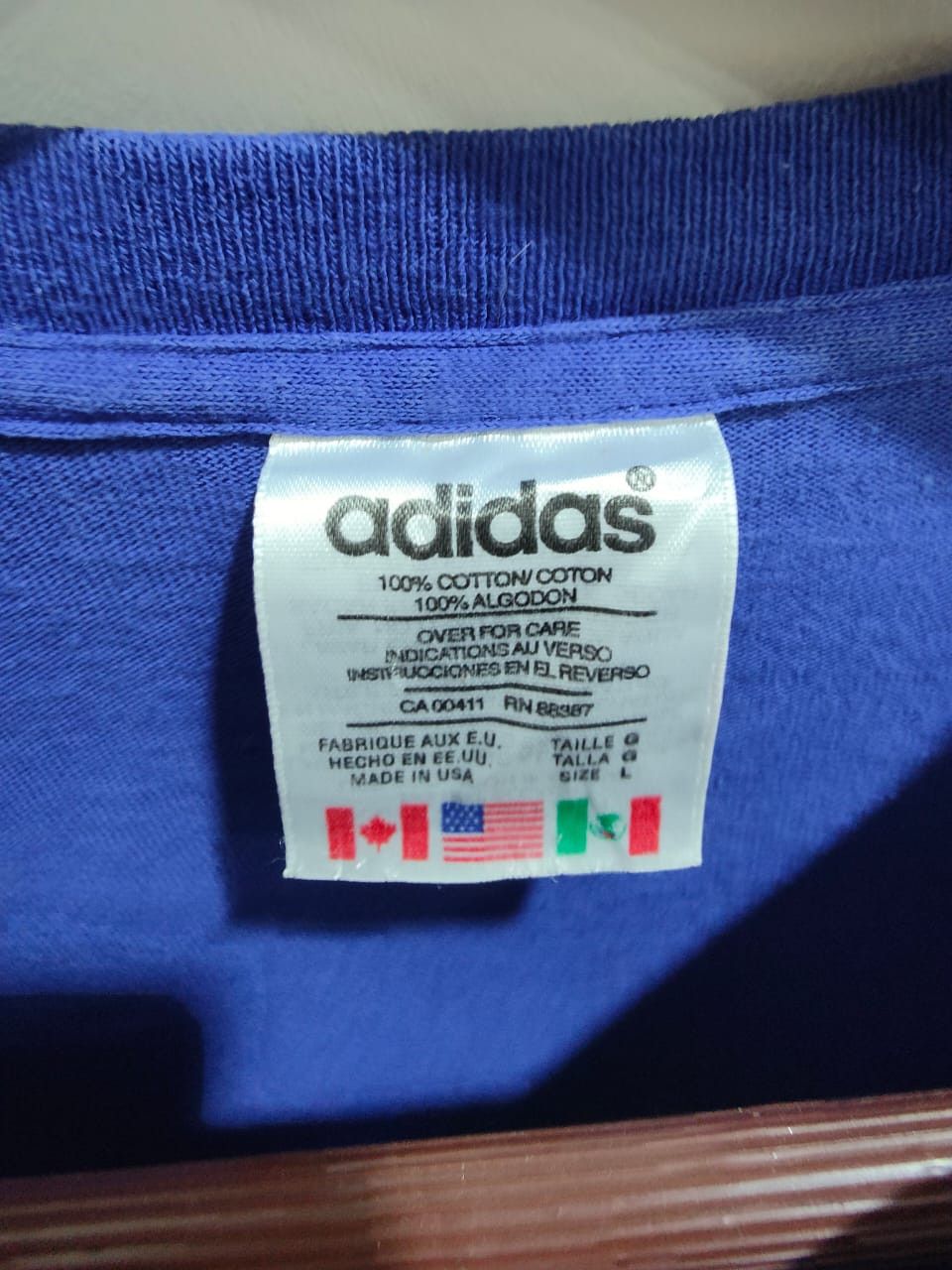 Vintage USA MADE Vintage 1990s Adidas / 90s / Made In USA Size US L / EU 52-54 / 3 - 15 Thumbnail
