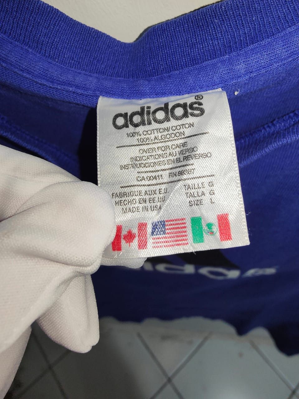 Vintage USA MADE Vintage 1990s Adidas / 90s / Made In USA Size US L / EU 52-54 / 3 - 2 Thumbnail