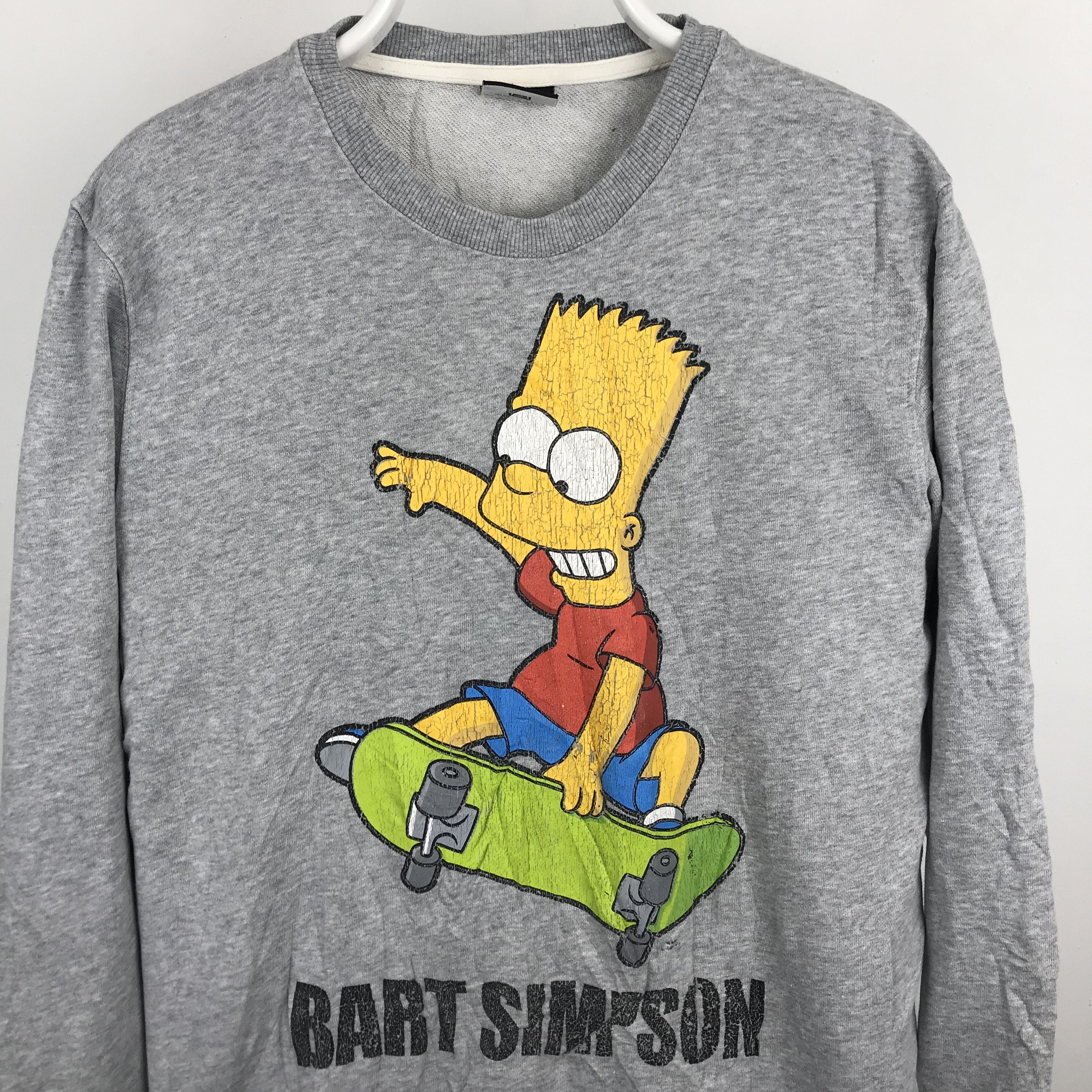 Hook-Ups × The Simpsons × Vintage Z198 VTG BART SIMPSON MATT GROENING SKATEBOARD SWAETSHIRTS Size US M / EU 48-50 / 2 - 2 Thumbnail