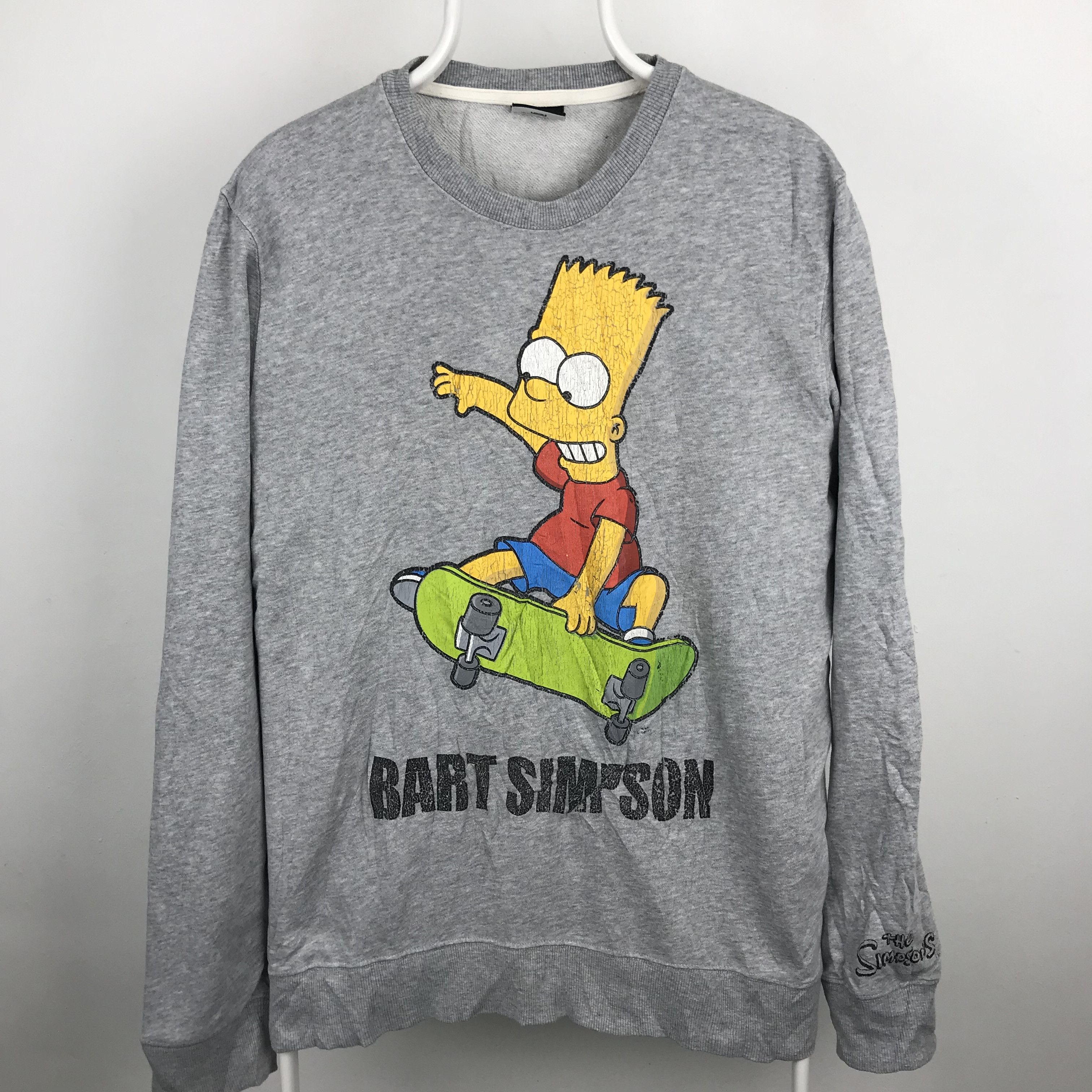 Hook-Ups × The Simpsons × Vintage Z198 VTG BART SIMPSON MATT GROENING SKATEBOARD SWAETSHIRTS Size US M / EU 48-50 / 2 - 1 Thumbnail