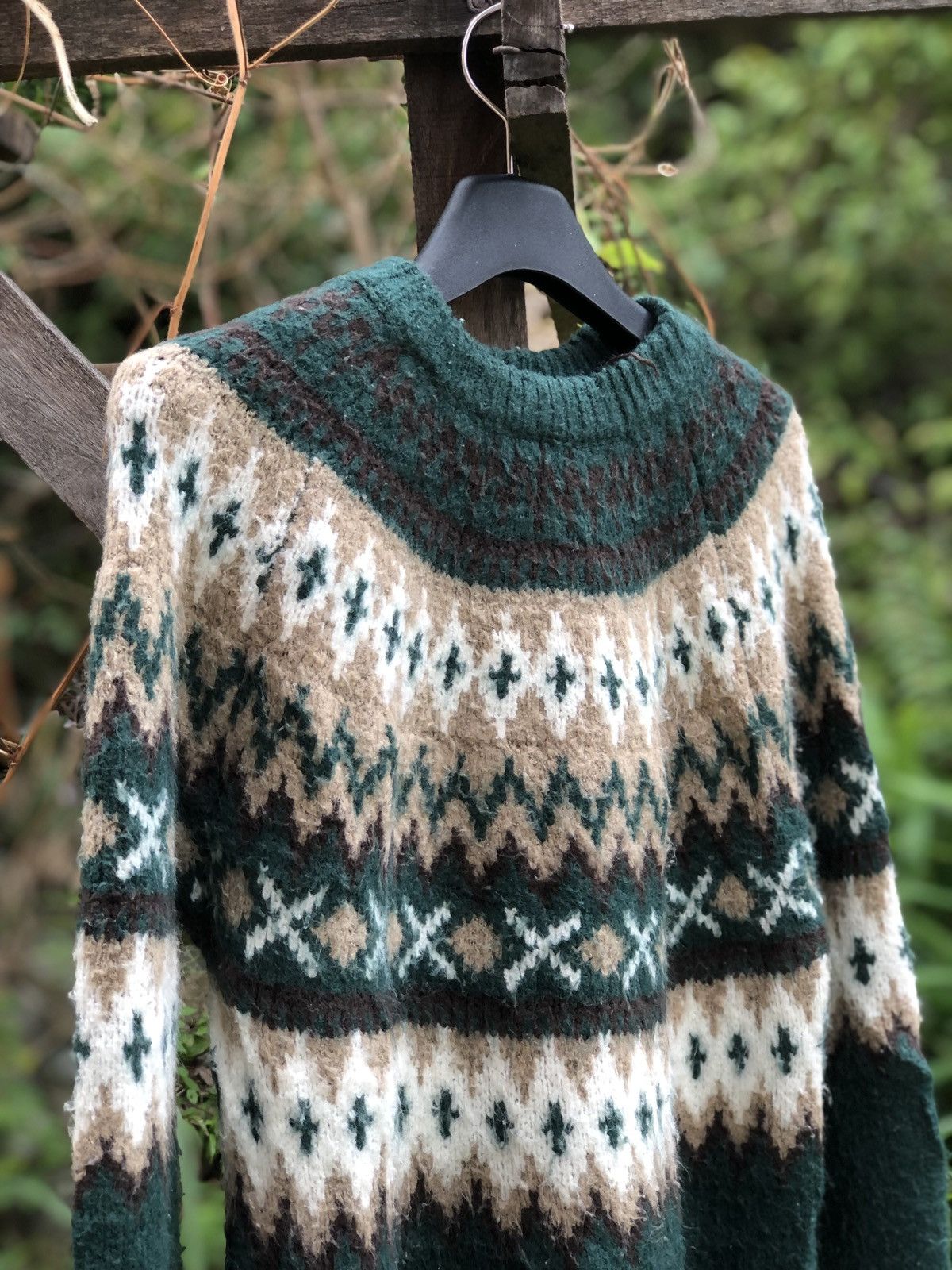 Aran Isles Knitwear Vintage Knit Sweater Navajo Native art by Niko and Size US M / EU 48-50 / 2 - 2 Thumbnail