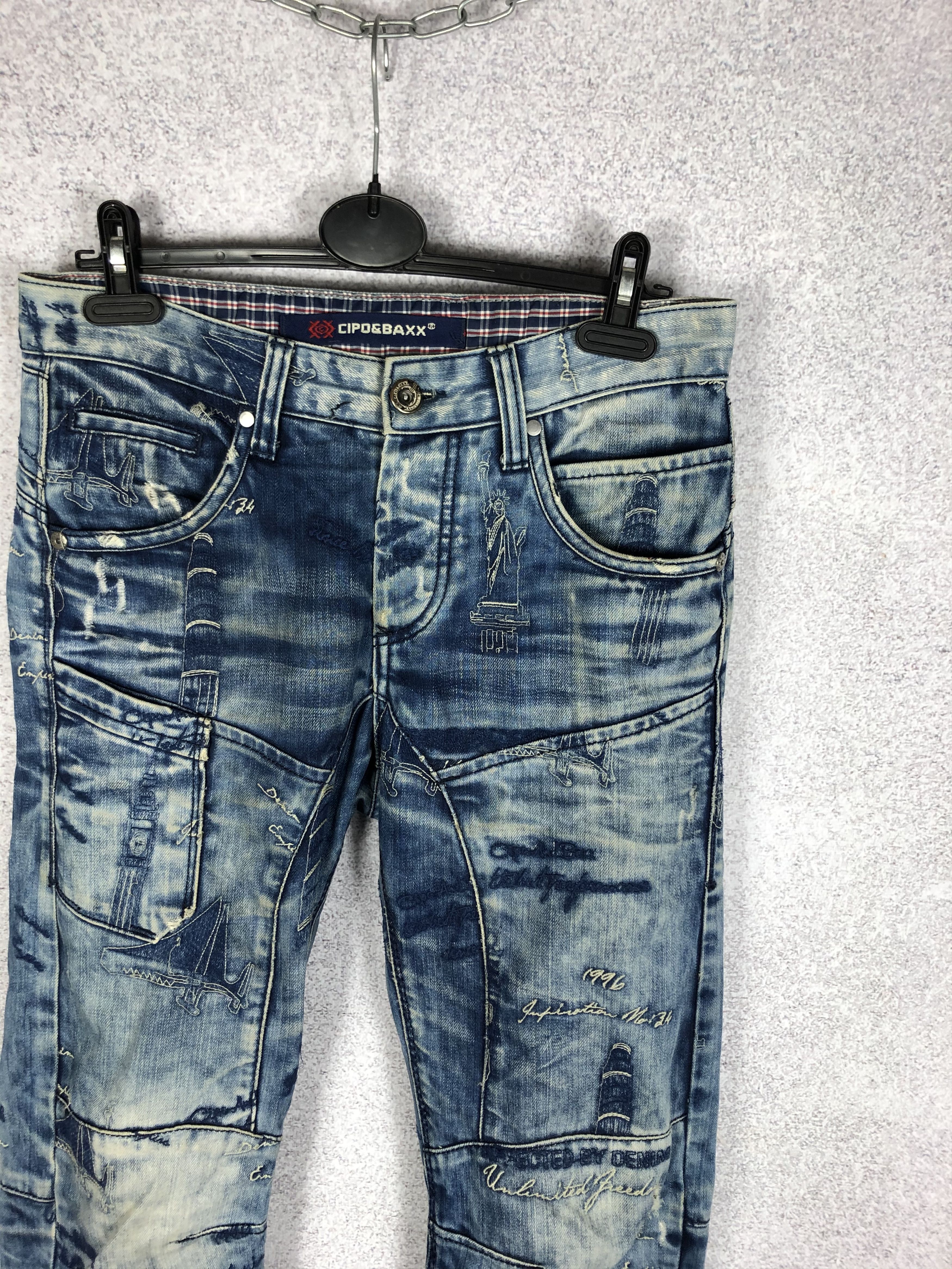 Vintage Vintage Cipo&Baxx Rap Style Jeans Y2K Size US 29 - 3 Thumbnail