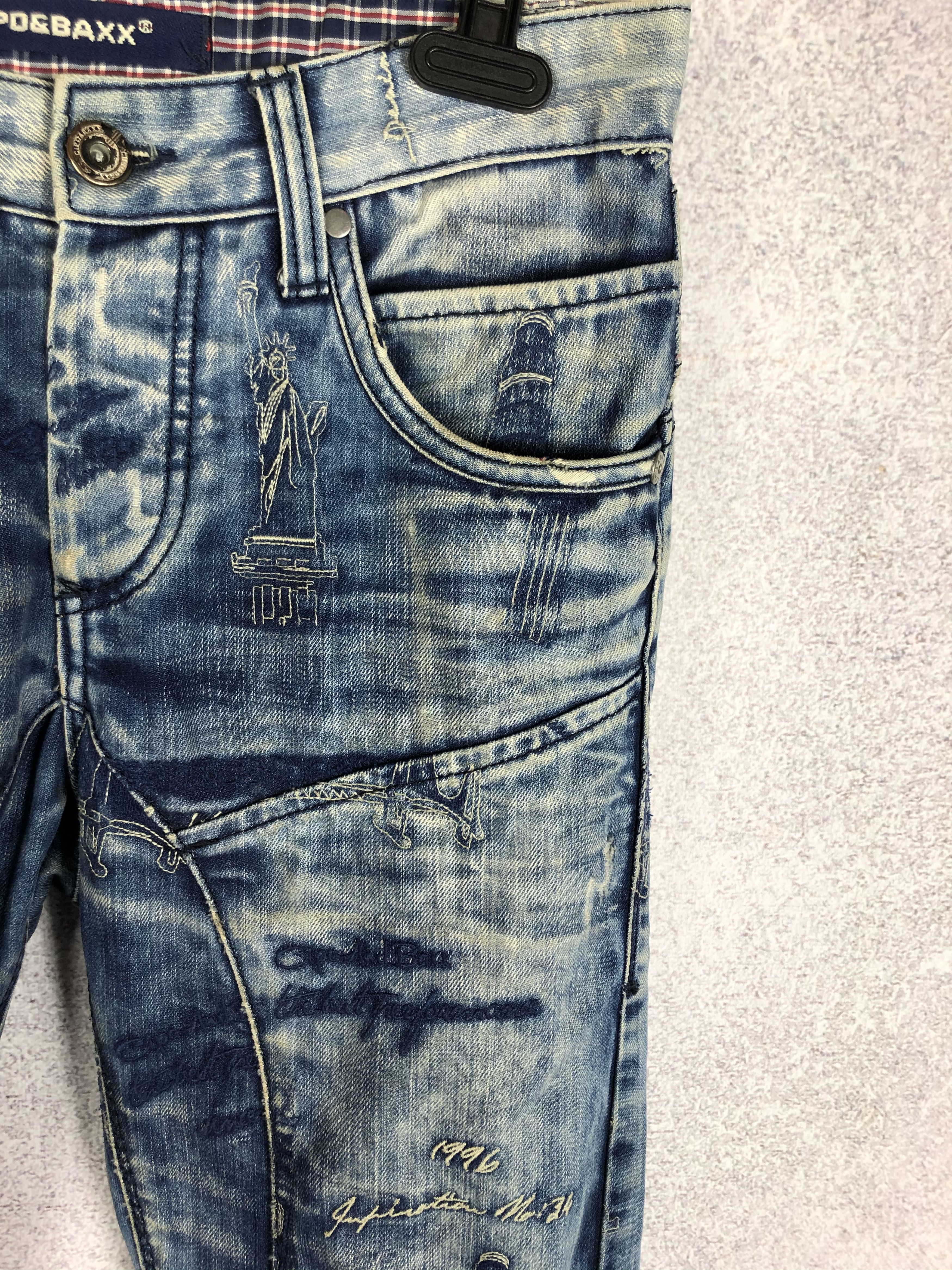 Vintage Vintage Cipo&Baxx Rap Style Jeans Y2K Size US 29 - 5 Thumbnail
