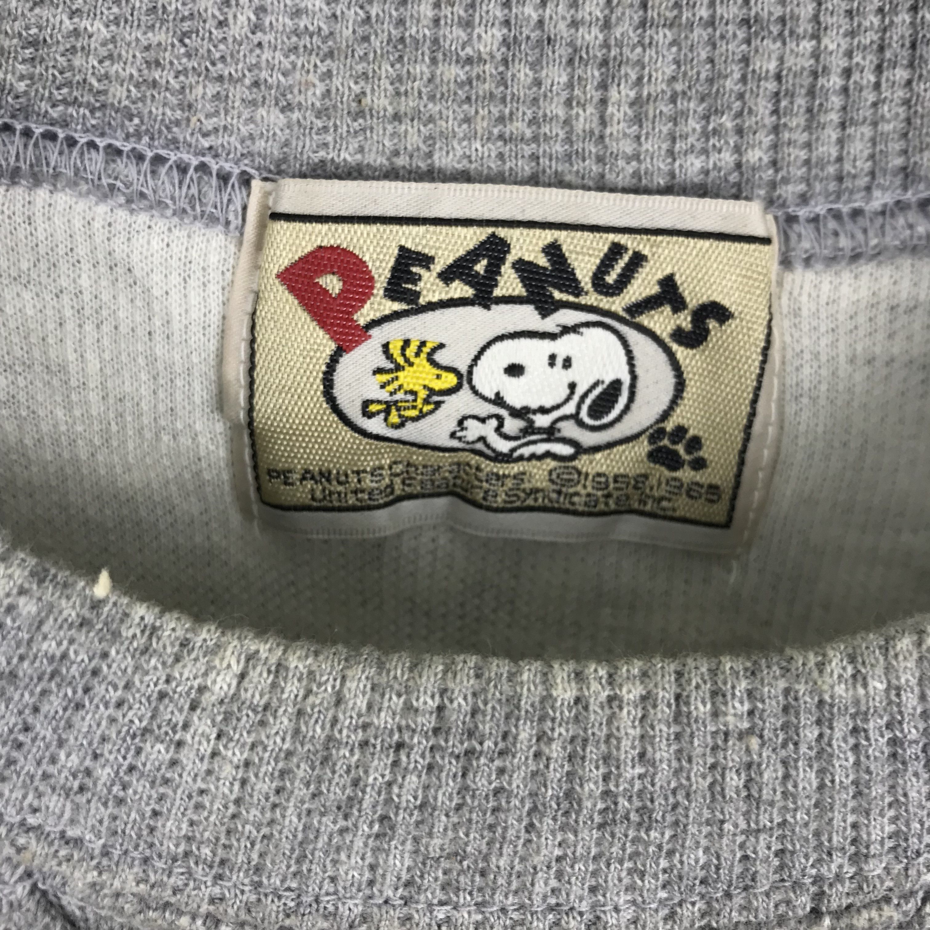 Peanuts × Vintage Z201 VTG PEANUTS STRIKE BASEBALL SWEATSHIRTS 'OFF WHITE' Size US M / EU 48-50 / 2 - 3 Thumbnail