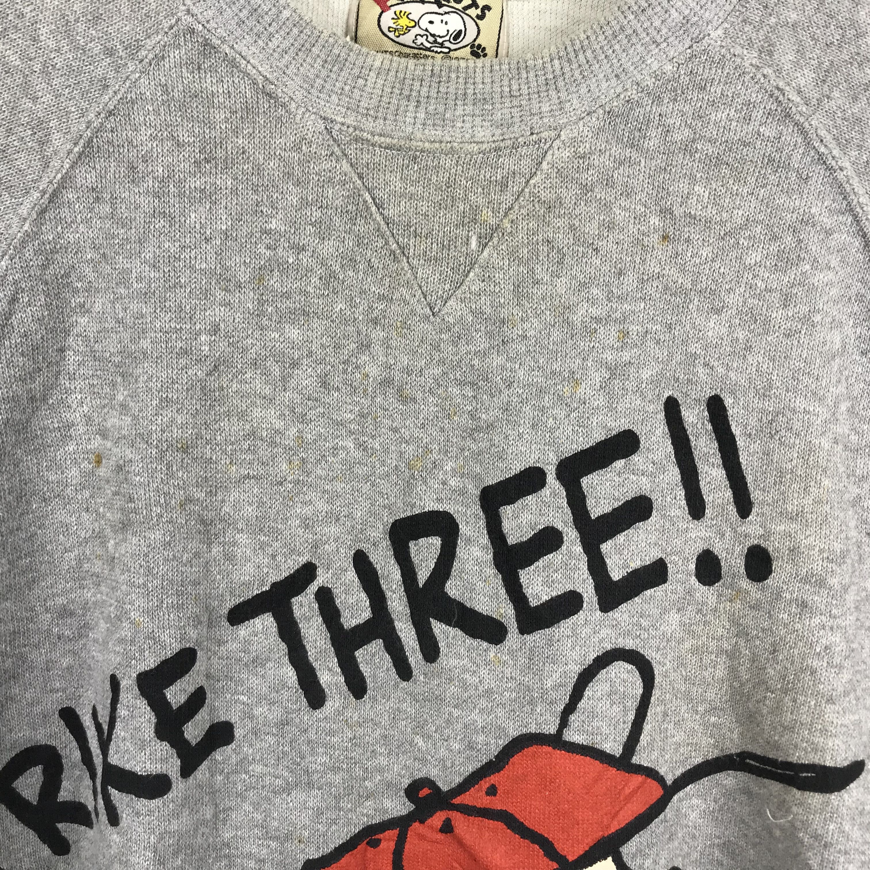 Peanuts × Vintage Z201 VTG PEANUTS STRIKE BASEBALL SWEATSHIRTS 'OFF WHITE' Size US M / EU 48-50 / 2 - 7 Thumbnail