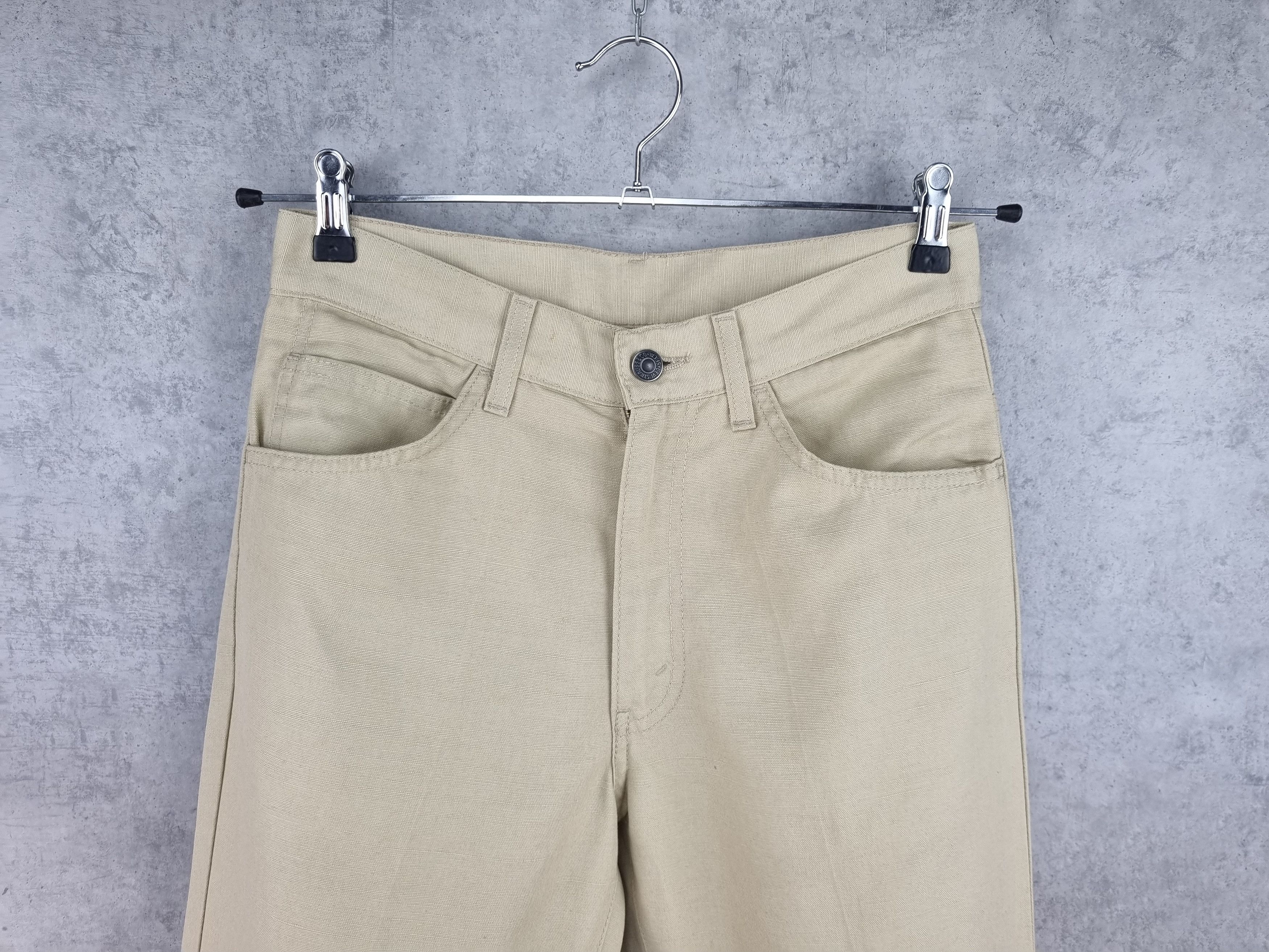 Levi's × Levi's Vintage Clothing Rare 90s Linen LEVIS STA-PREST Flared Cowboy Vintage Pant Size US 30 / EU 46 - 3 Thumbnail