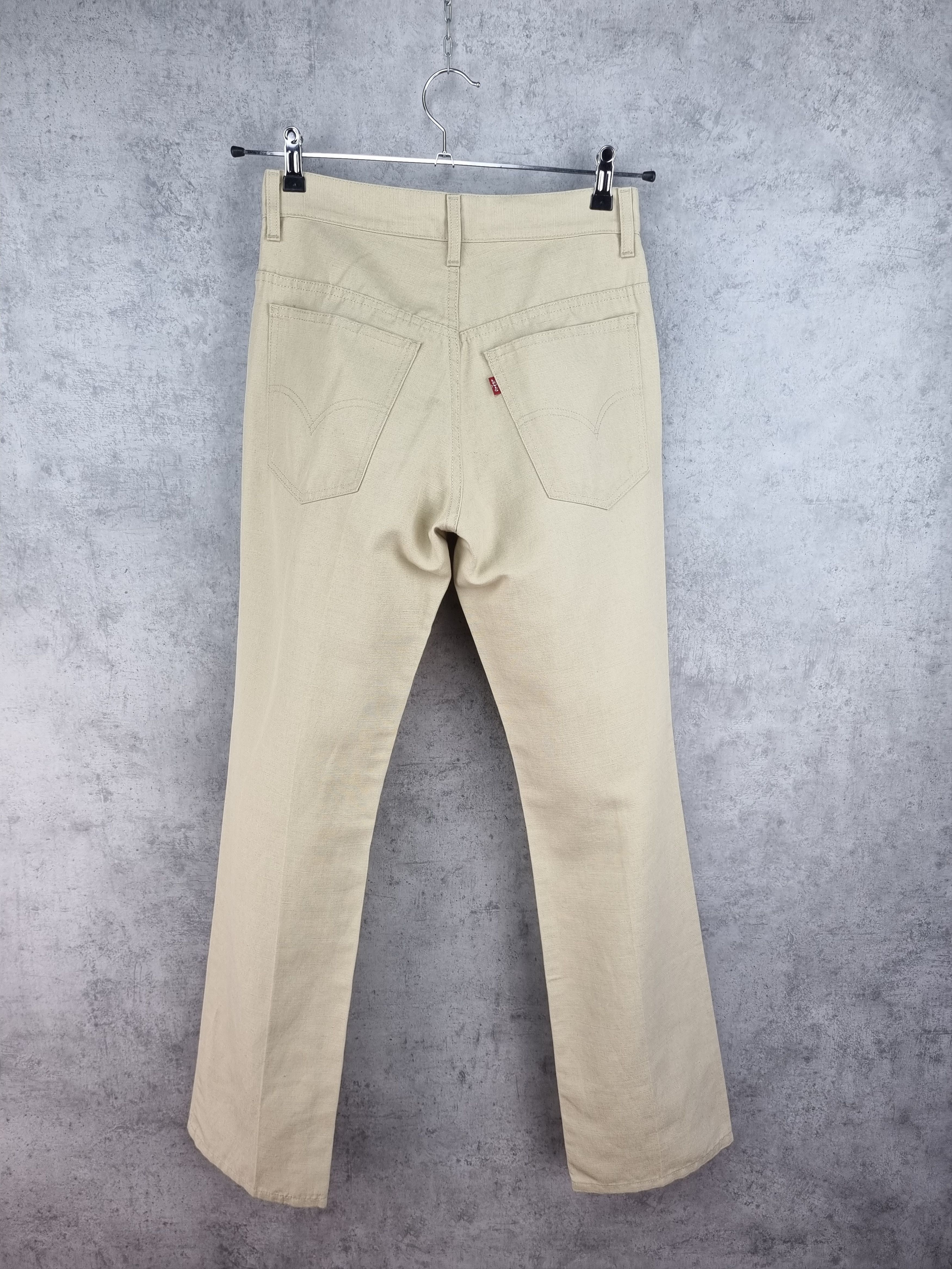Levi's × Levi's Vintage Clothing Rare 90s Linen LEVIS STA-PREST Flared Cowboy Vintage Pant Size US 30 / EU 46 - 2 Thumbnail