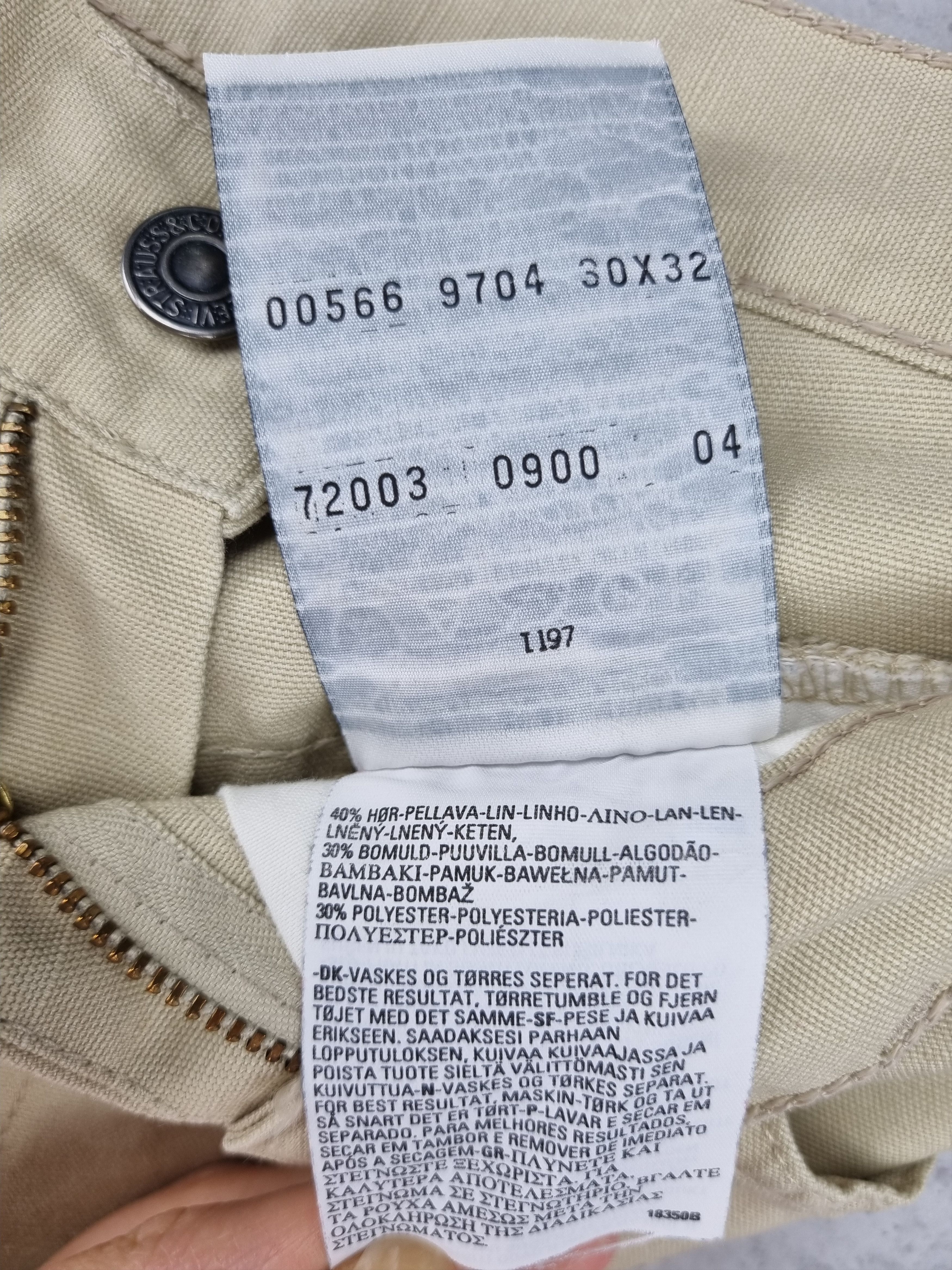 Levi's × Levi's Vintage Clothing Rare 90s Linen LEVIS STA-PREST Flared Cowboy Vintage Pant Size US 30 / EU 46 - 6 Thumbnail