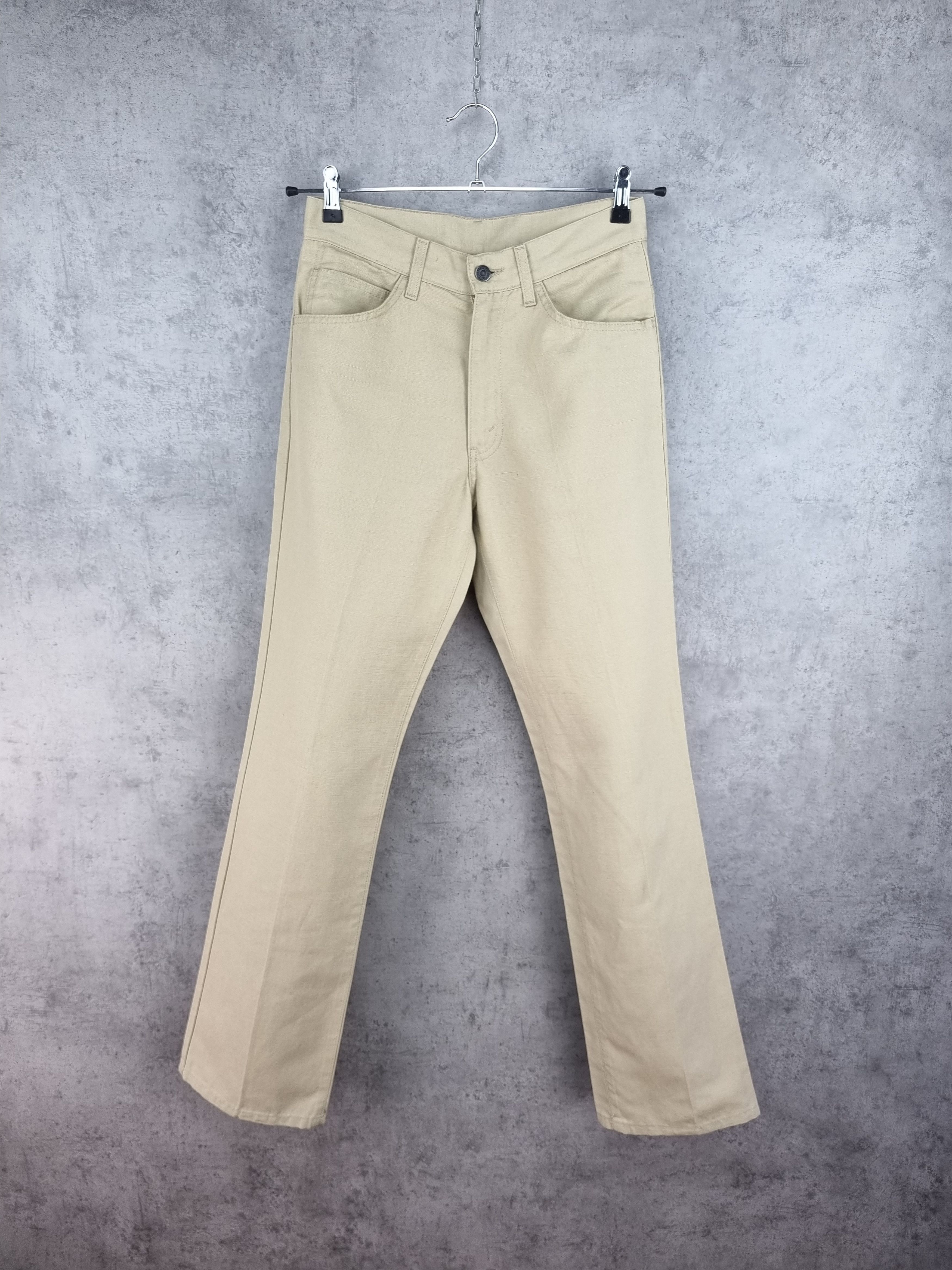 Levi's × Levi's Vintage Clothing Rare 90s Linen LEVIS STA-PREST Flared Cowboy Vintage Pant Size US 30 / EU 46 - 1 Thumbnail