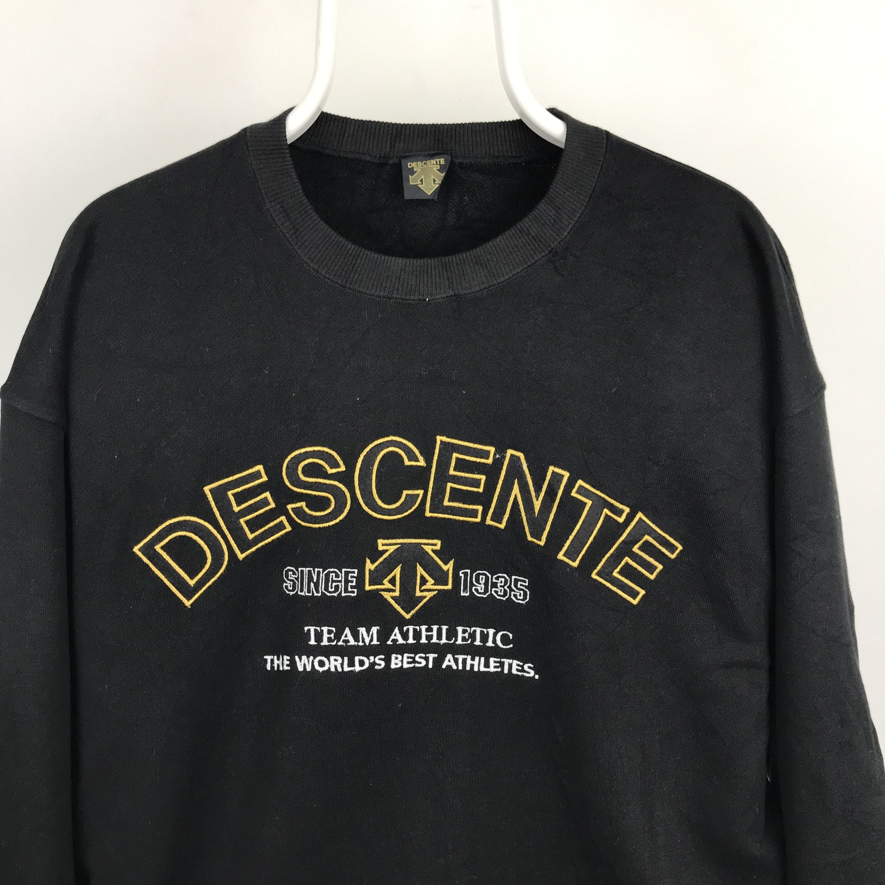 Descente × Japanese Brand × Vintage Z203 VTG DESCENTE BIG LOGO SPELL OUT SWEATSHIRTS MOST WANTED Size US L / EU 52-54 / 3 - 2 Thumbnail
