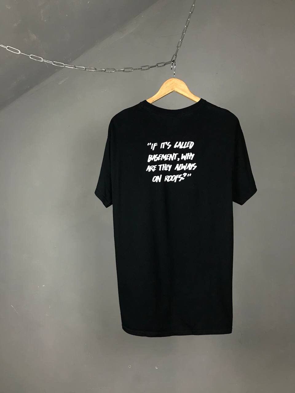 The Basement The Basement streetwear overprinted tee Size US L / EU 52-54 / 3 - 5 Thumbnail