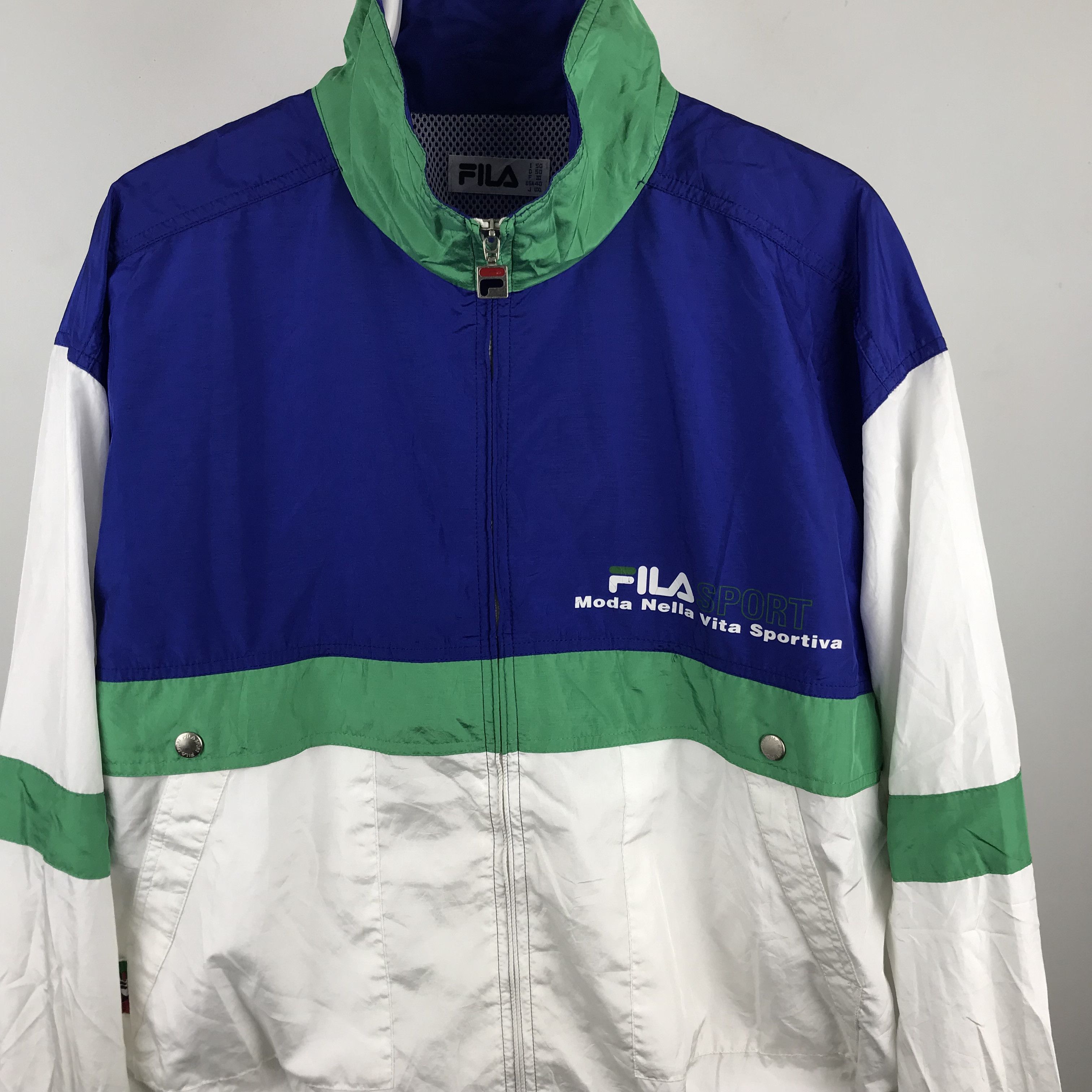 Fila × Vintage Z212 VTG 90s FILA SPORT RARE!!! WINDBREAKER JACKET Size US XL / EU 56 / 4 - 3 Thumbnail
