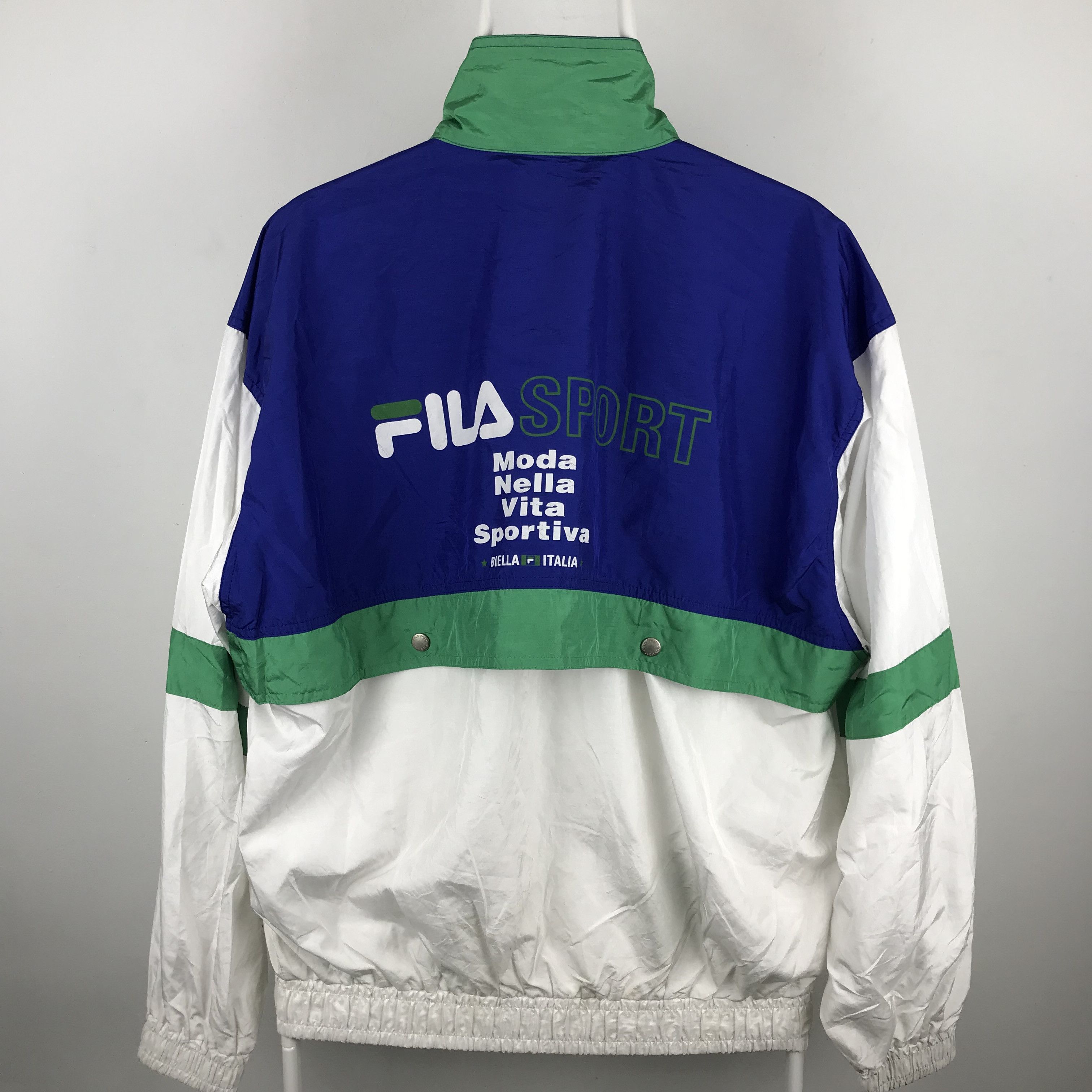 Fila × Vintage Z212 VTG 90s FILA SPORT RARE!!! WINDBREAKER JACKET Size US XL / EU 56 / 4 - 1 Thumbnail