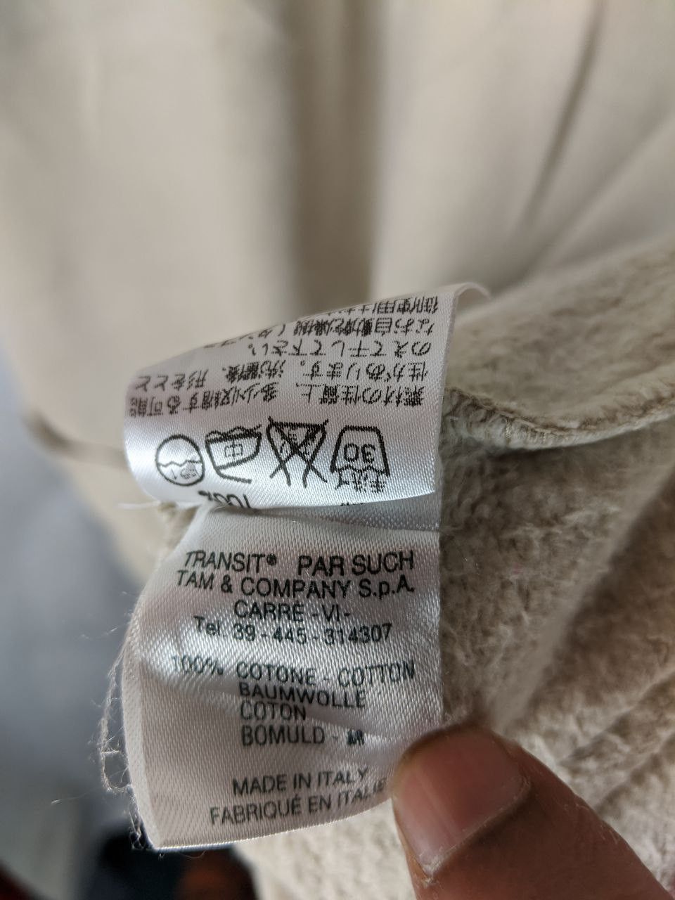 Transit vintage transit pullover made in Italy (LAMPO zip) Size US M / EU 48-50 / 2 - 9 Thumbnail