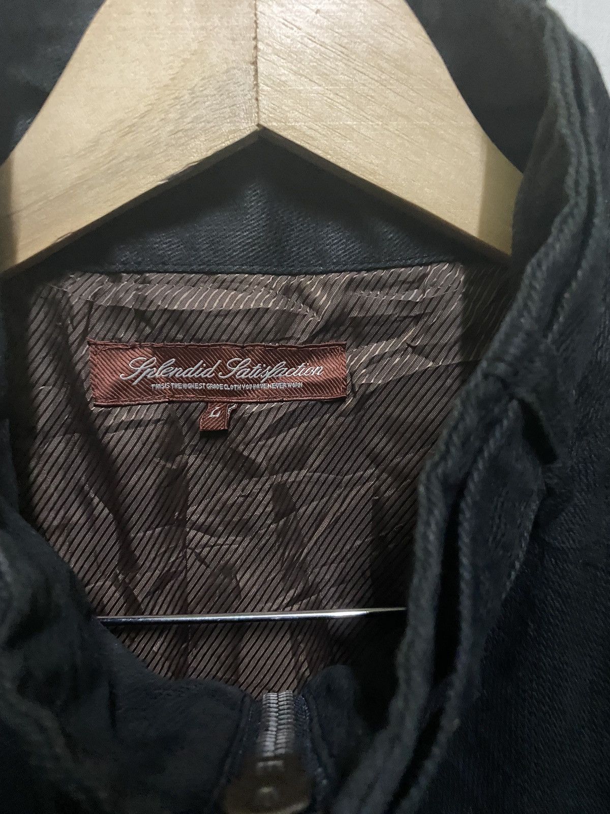 Japanese Brand Splendid Satisfaction Biker Jacket Zipper Style Size US L / EU 52-54 / 3 - 6 Thumbnail