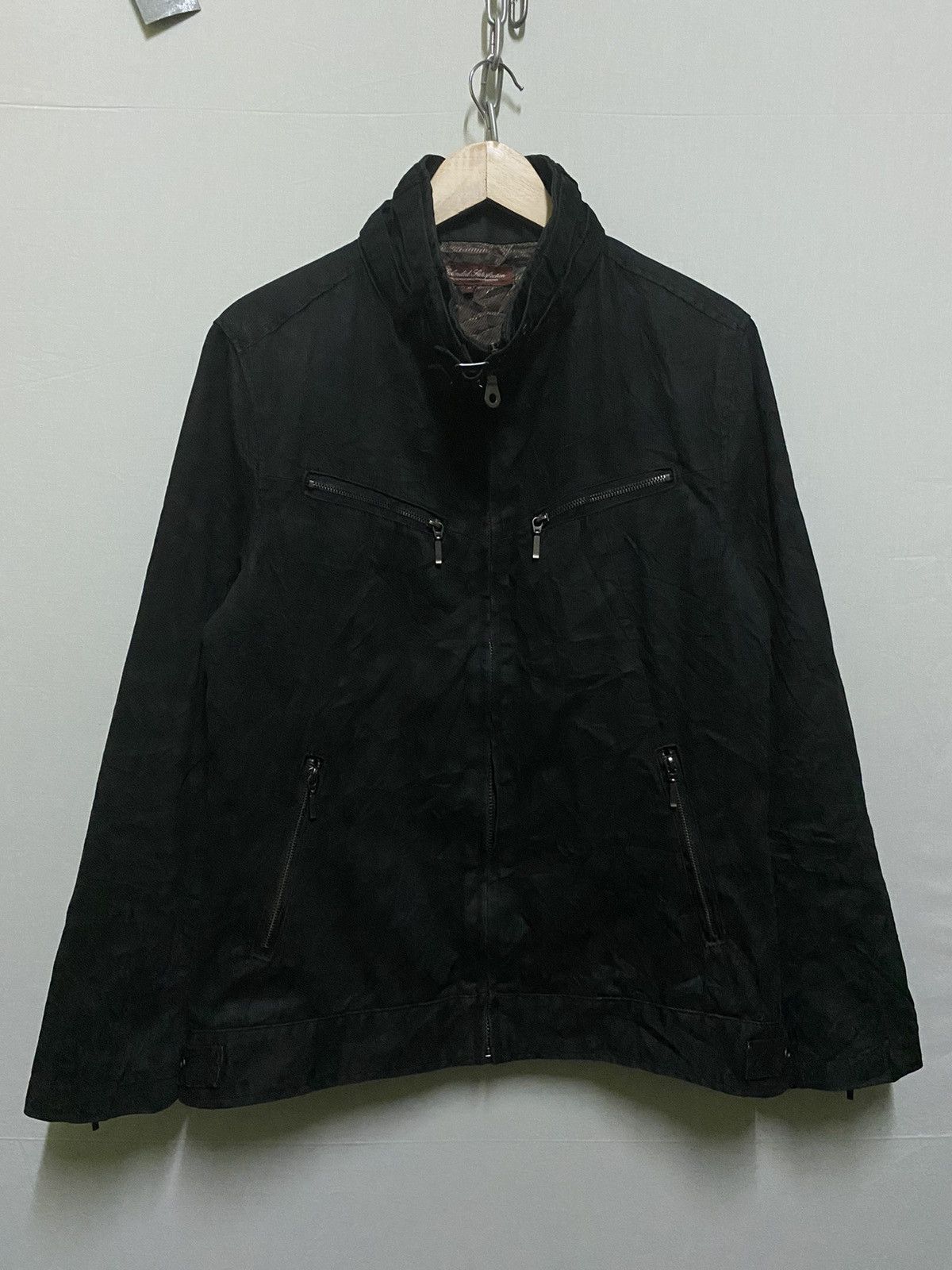 Japanese Brand Splendid Satisfaction Biker Jacket Zipper Style Size US L / EU 52-54 / 3 - 1 Thumbnail