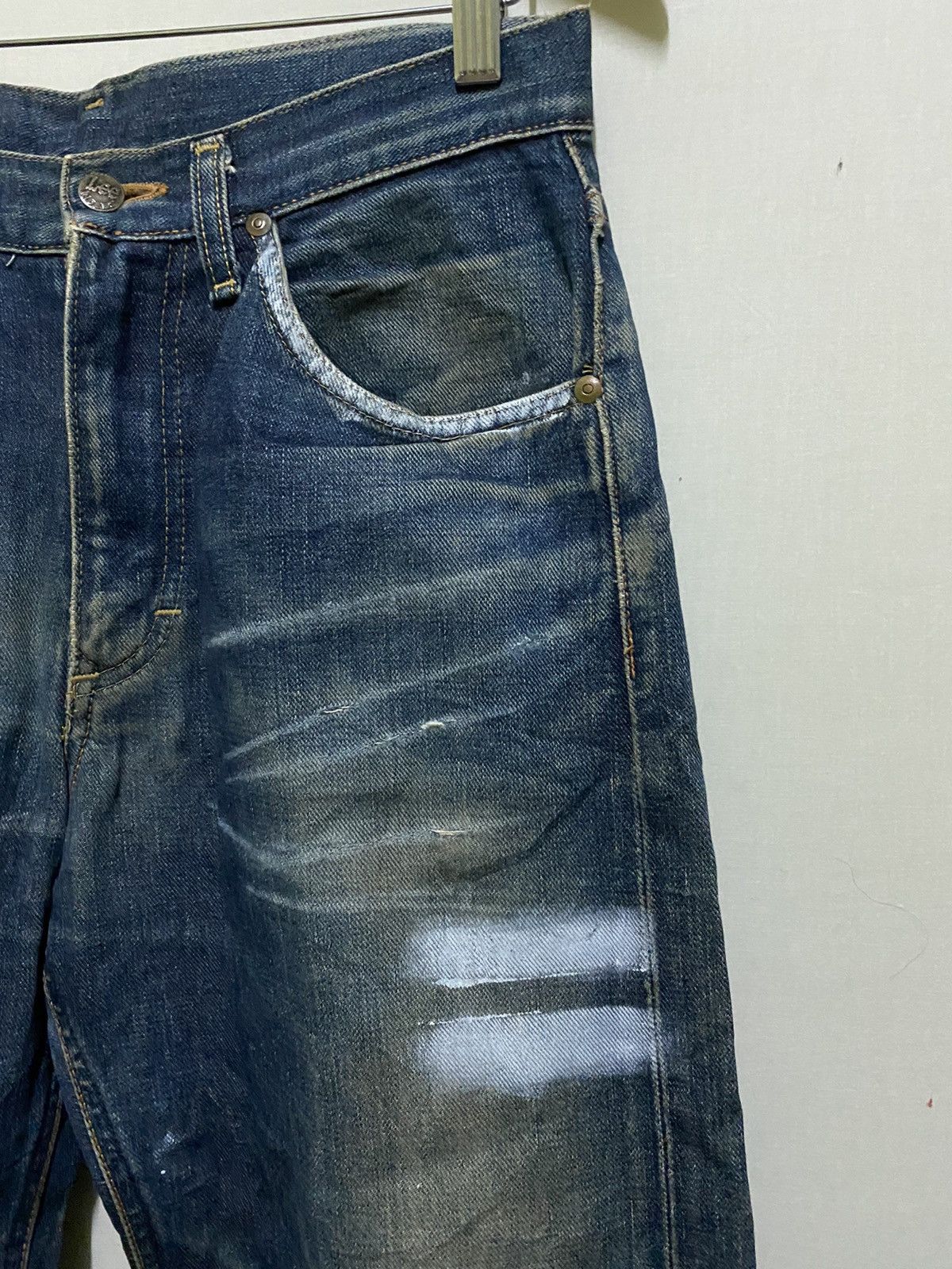 Lee Lee Selvedge Custom Paint Splash Jeans Size US 30 / EU 46 - 4 Thumbnail