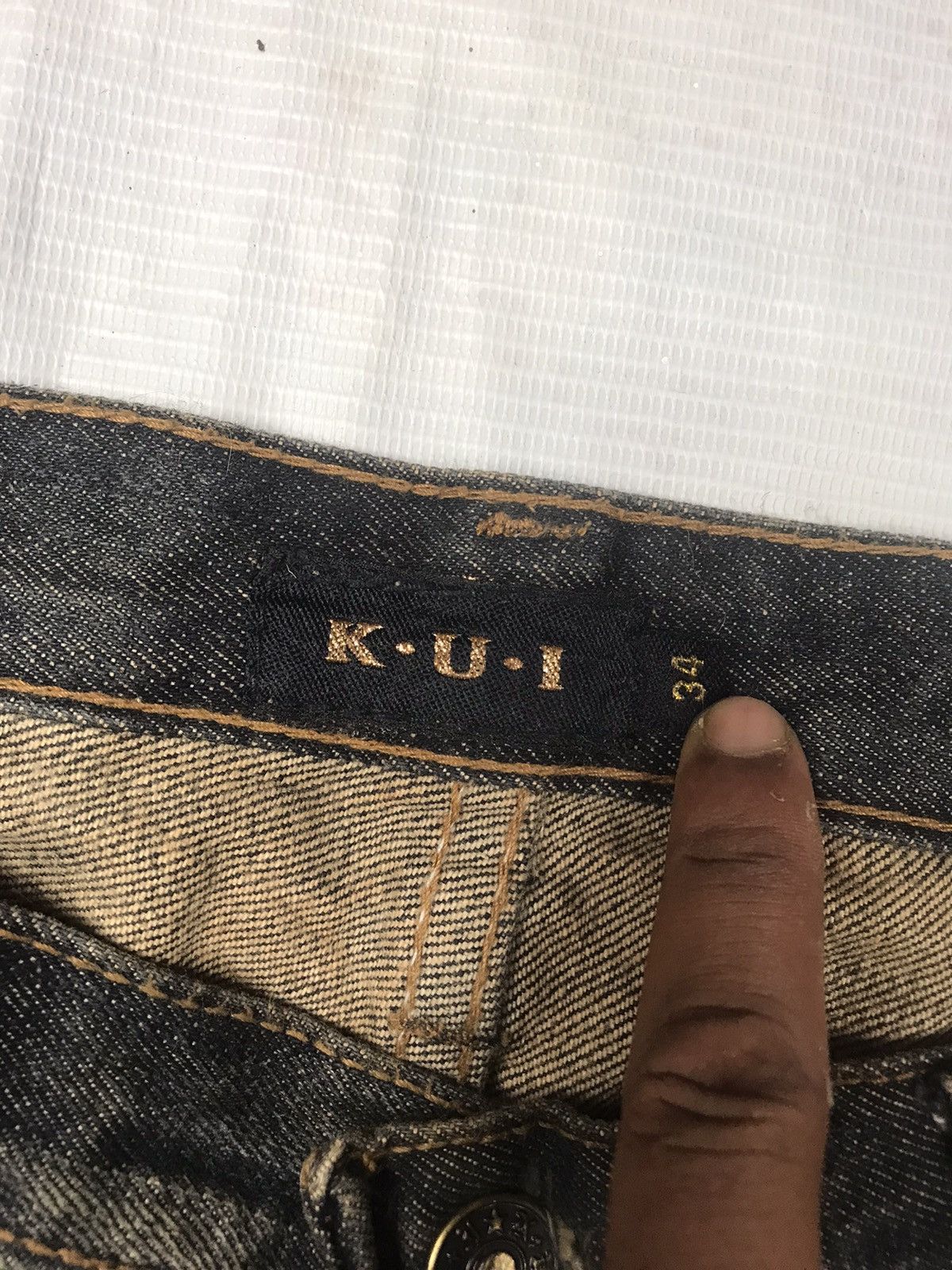 Japanese Brand K.U.I japan distressed denim punk ripped style Size US 29 - 5 Thumbnail