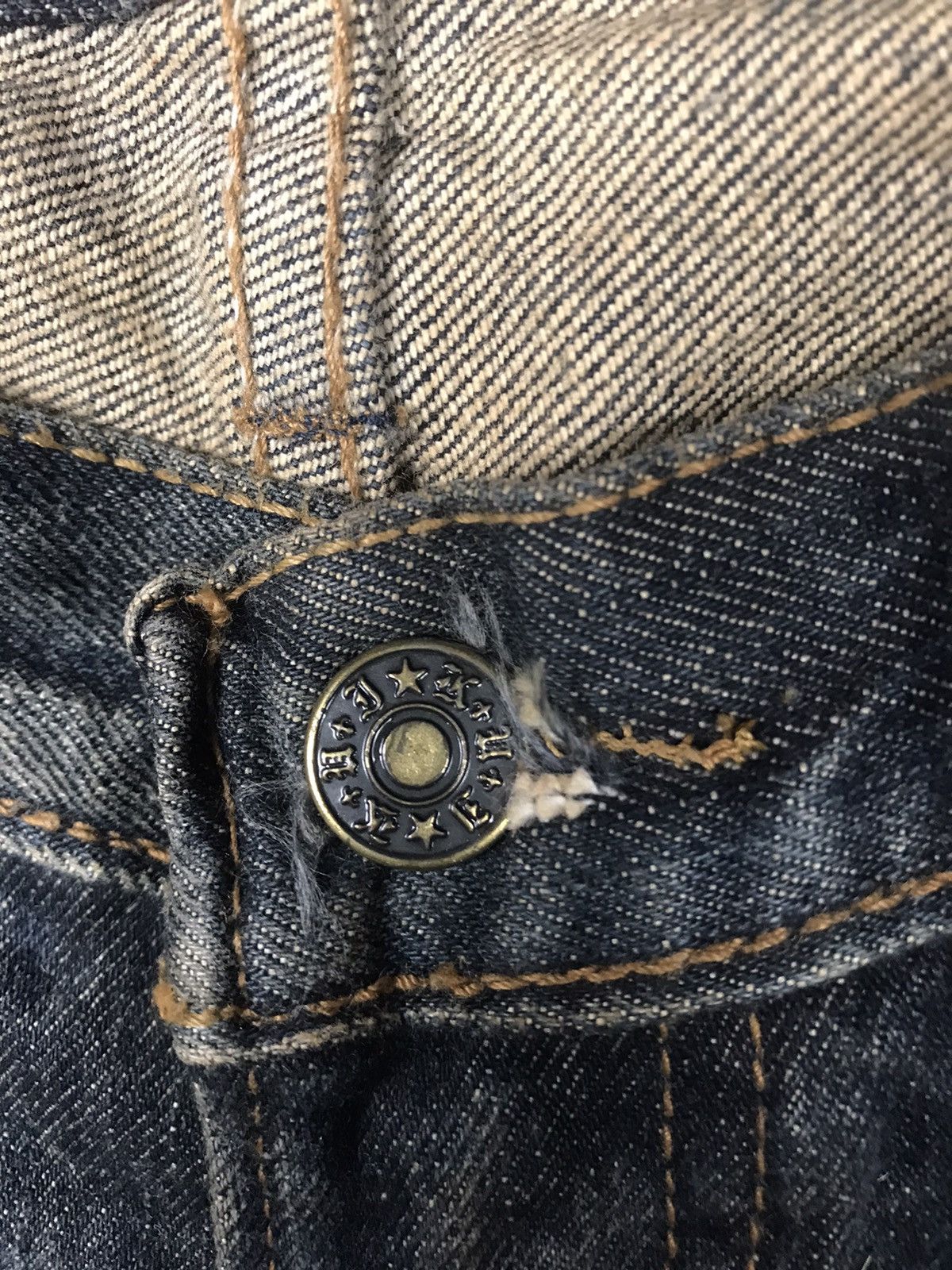 Japanese Brand K.U.I japan distressed denim punk ripped style Size US 29 - 6 Thumbnail