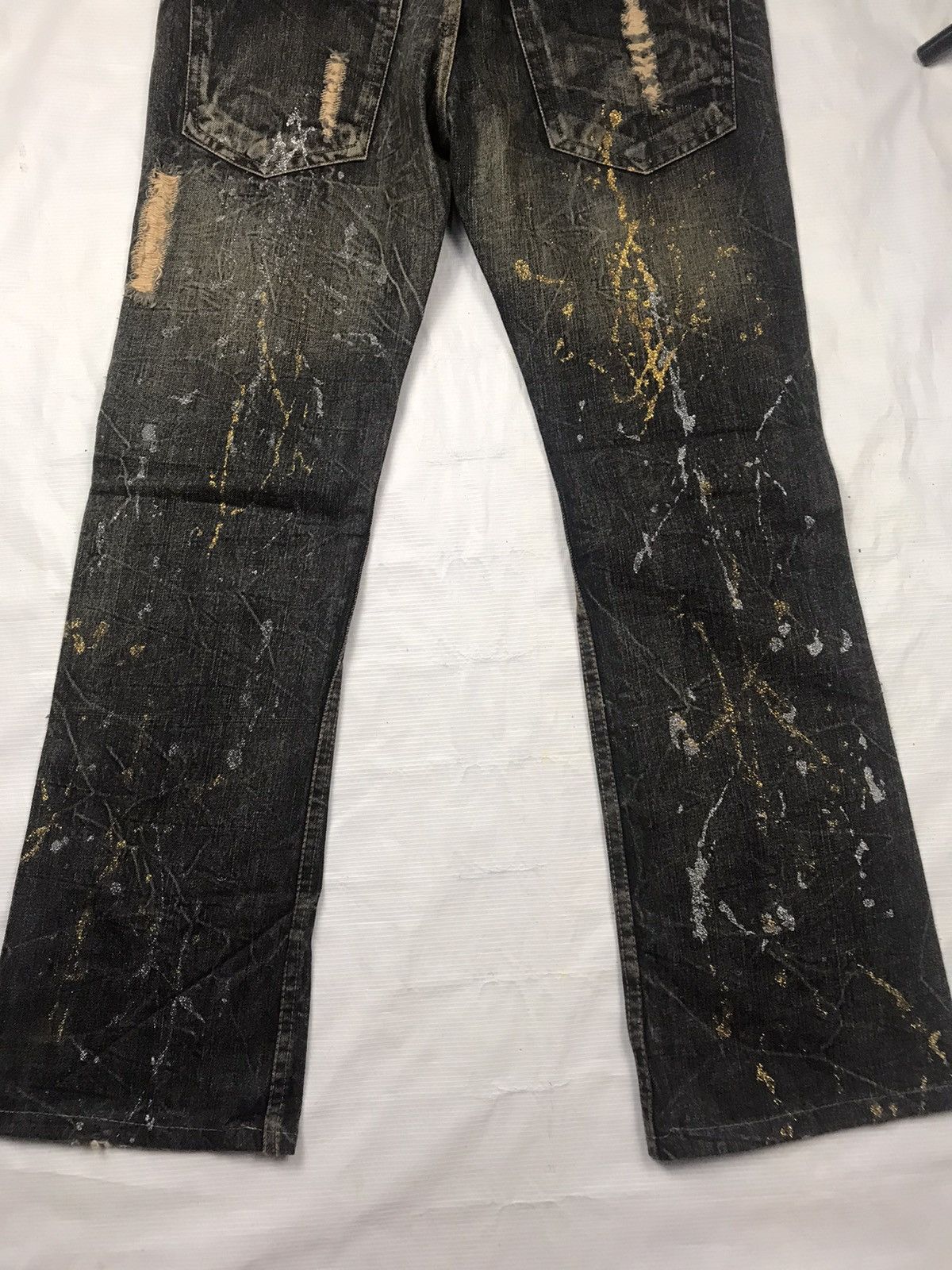 Japanese Brand K.U.I japan distressed denim punk ripped style Size US 29 - 12 Thumbnail