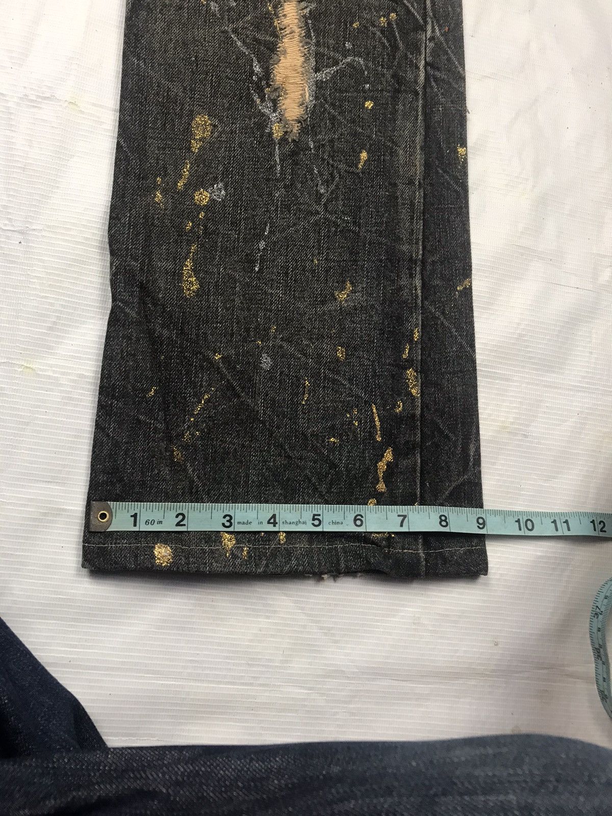 Japanese Brand K.U.I japan distressed denim punk ripped style Size US 29 - 17 Thumbnail