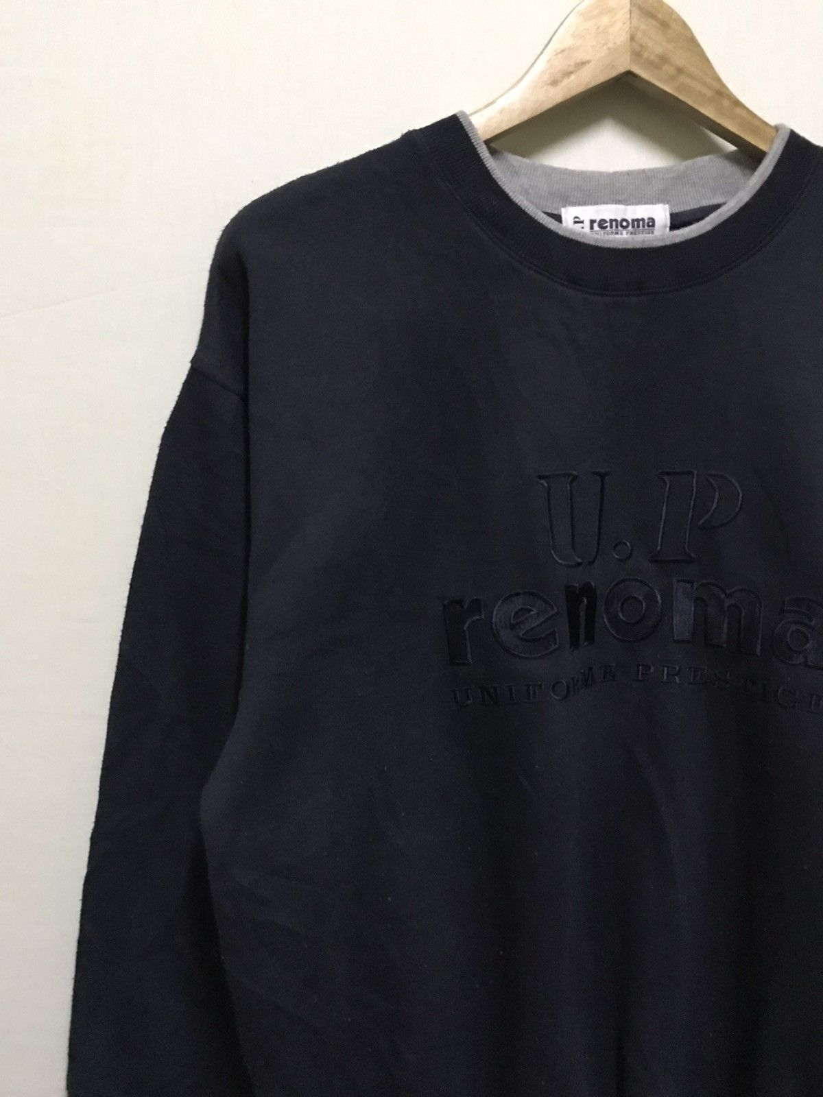 Japanese Brand Vintage Up Renoma Big Logo Spellout Sweatshirt Size US M / EU 48-50 / 2 - 2 Thumbnail