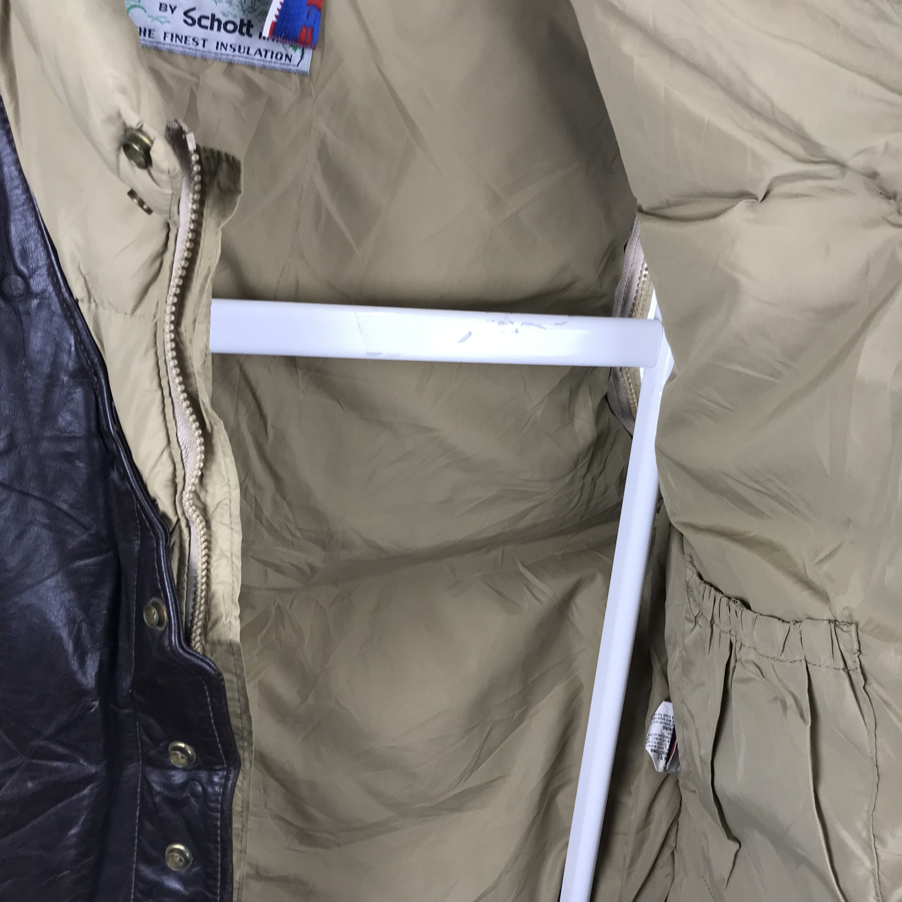 Schott Z237 SCHOTT LEATHER DOWN VEST JACKET Size US M / EU 48-50 / 2 - 6 Thumbnail