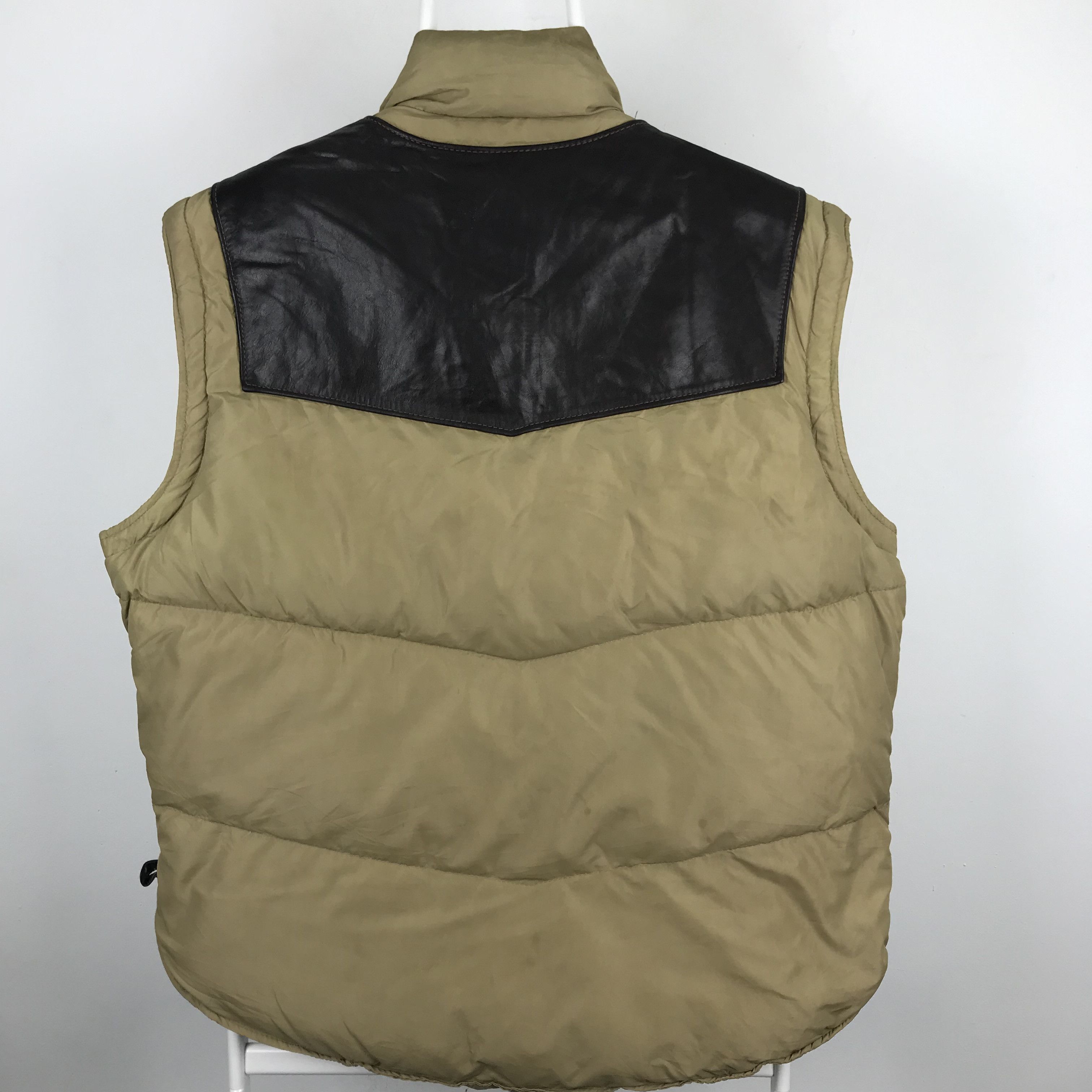 Schott Z237 SCHOTT LEATHER DOWN VEST JACKET Size US M / EU 48-50 / 2 - 7 Thumbnail