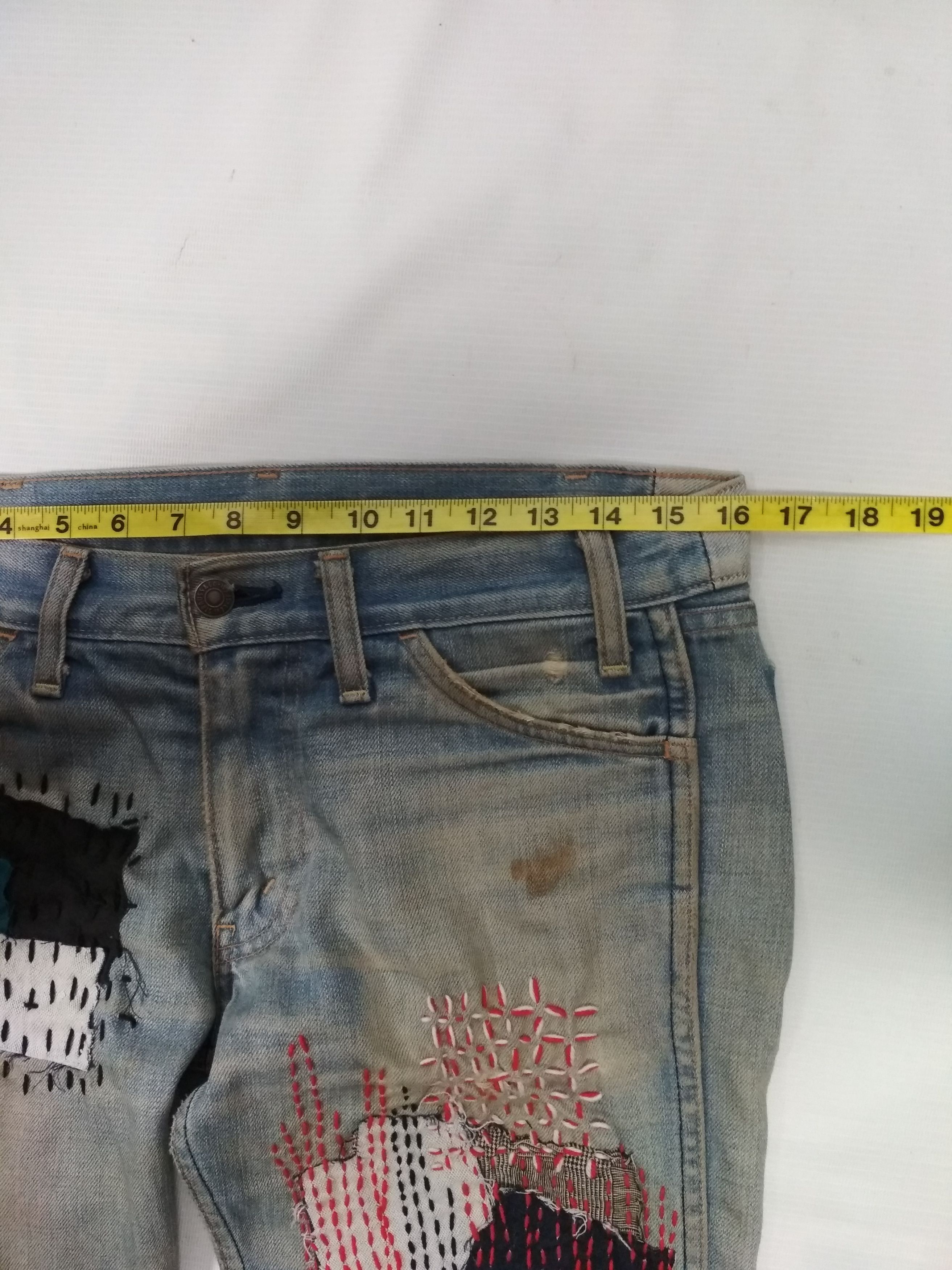 Levi's sashiko boro on vtg LEVI'S orange tabJ22 Kapital inspired Size US 30 / EU 46 - 20 Thumbnail