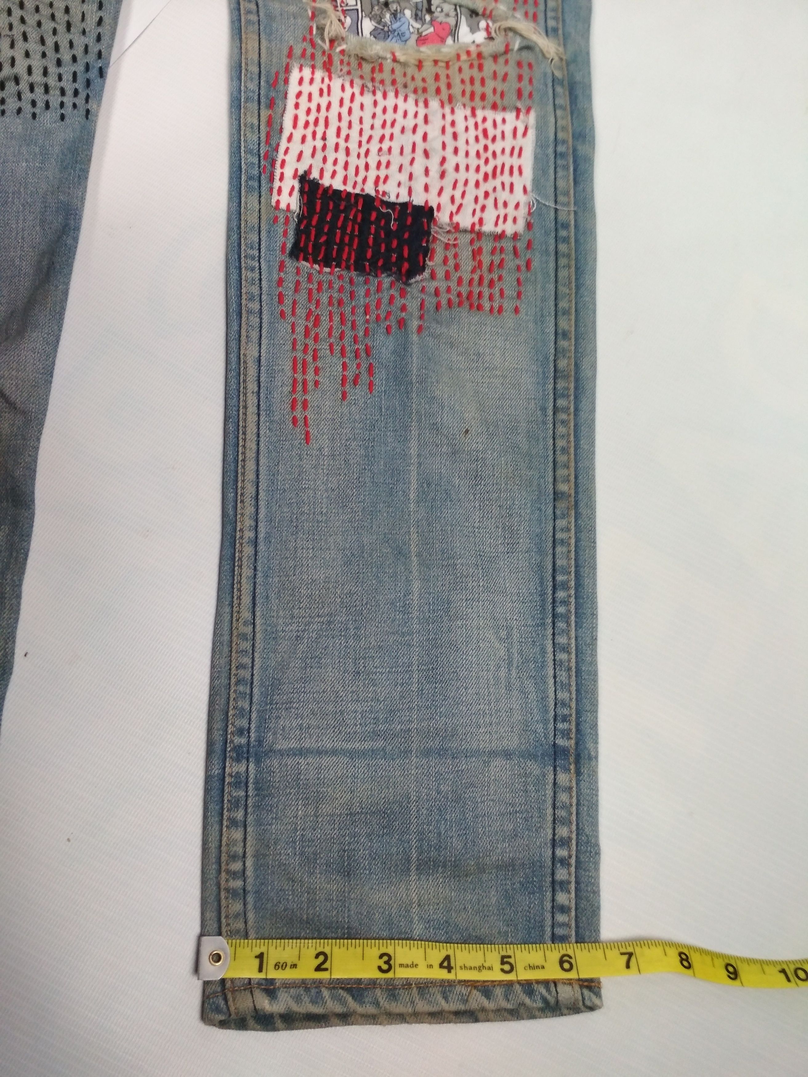 Levi's sashiko boro on vtg LEVI'S orange tabJ22 Kapital inspired Size US 30 / EU 46 - 24 Thumbnail
