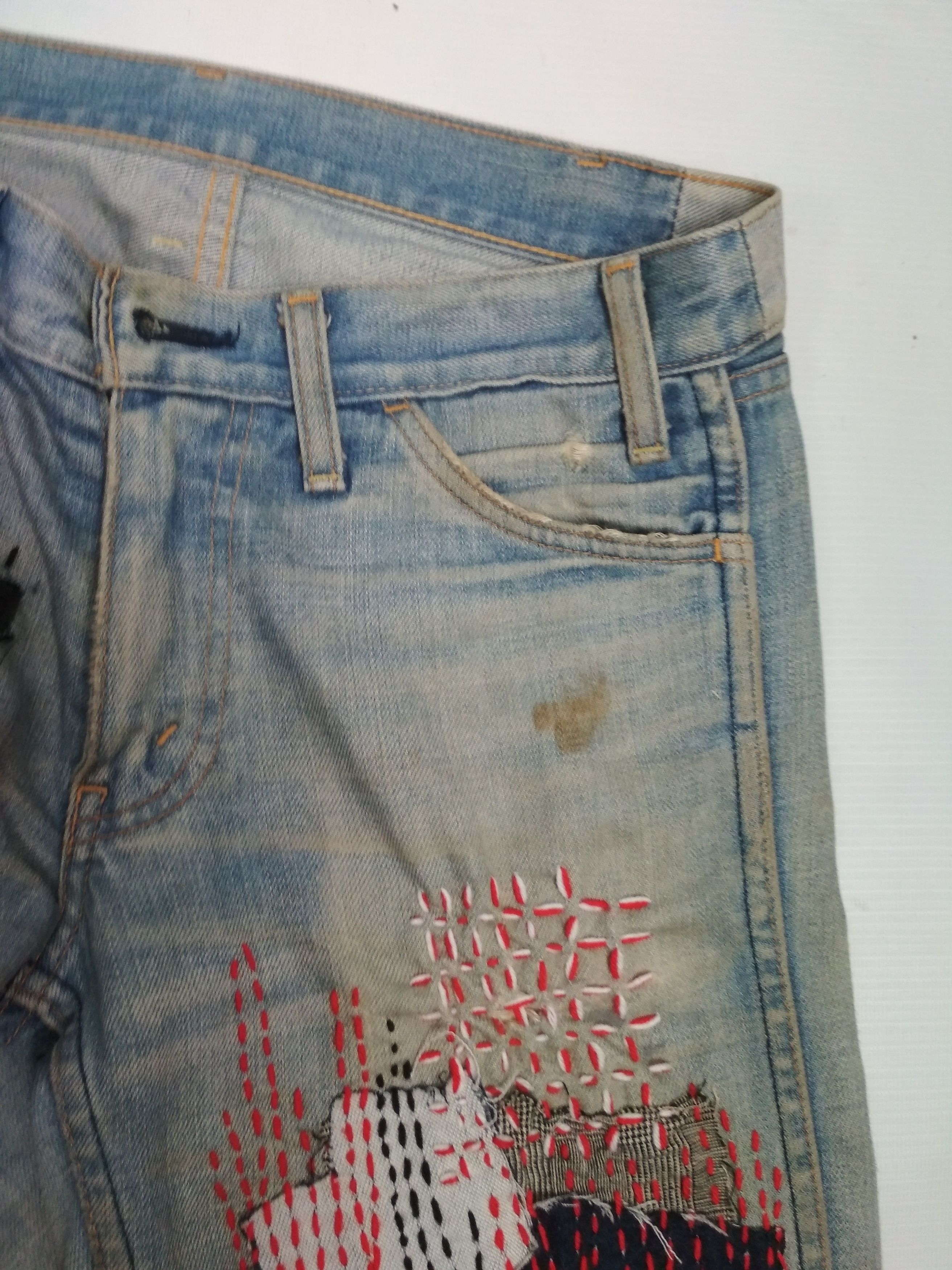 Levi's sashiko boro on vtg LEVI'S orange tabJ22 Kapital inspired Size US 30 / EU 46 - 12 Thumbnail