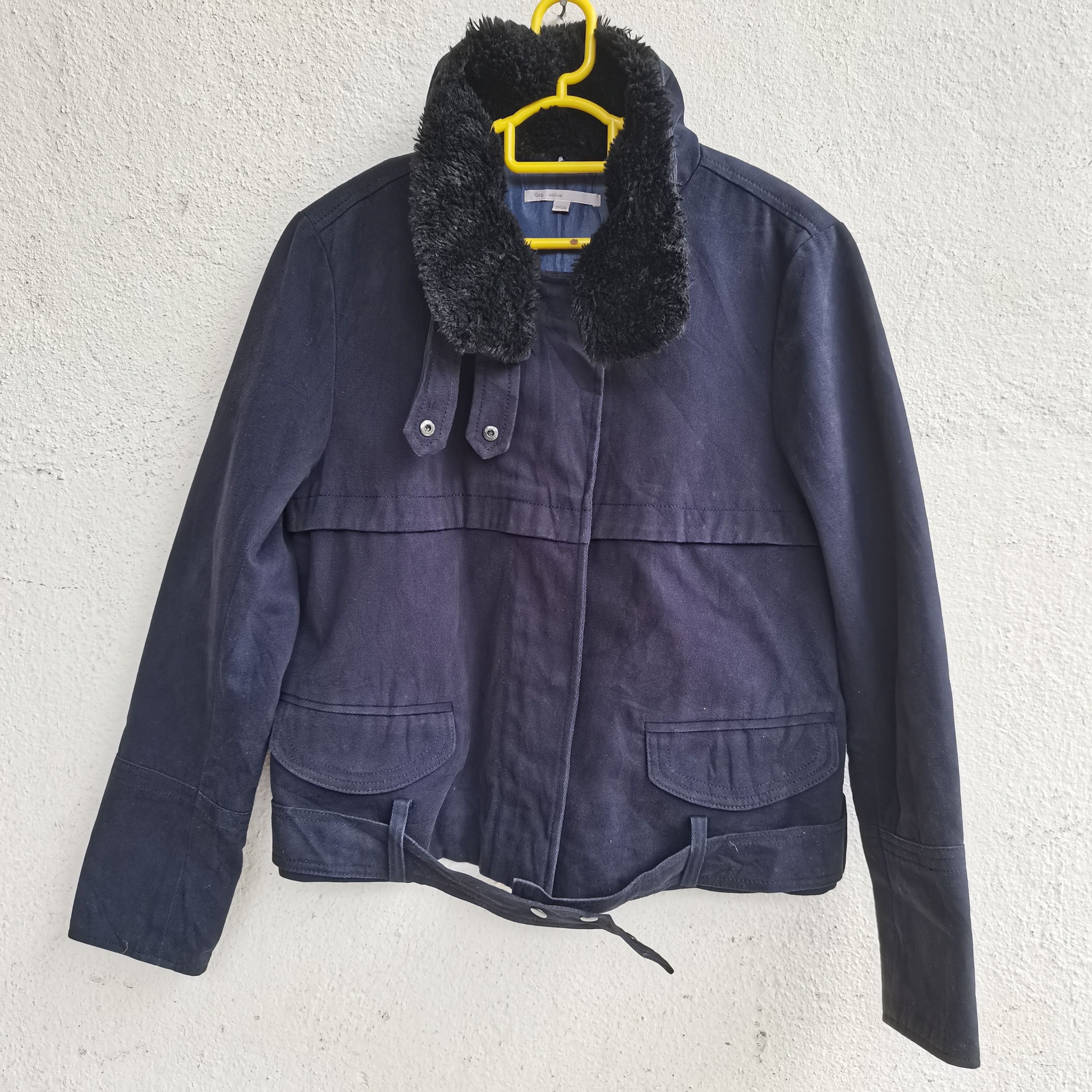 Gap × Vintage Vintage GAP Sherpa Collar Light Jacket Size M / US 6-8 / IT 42-44 - 1 Thumbnail