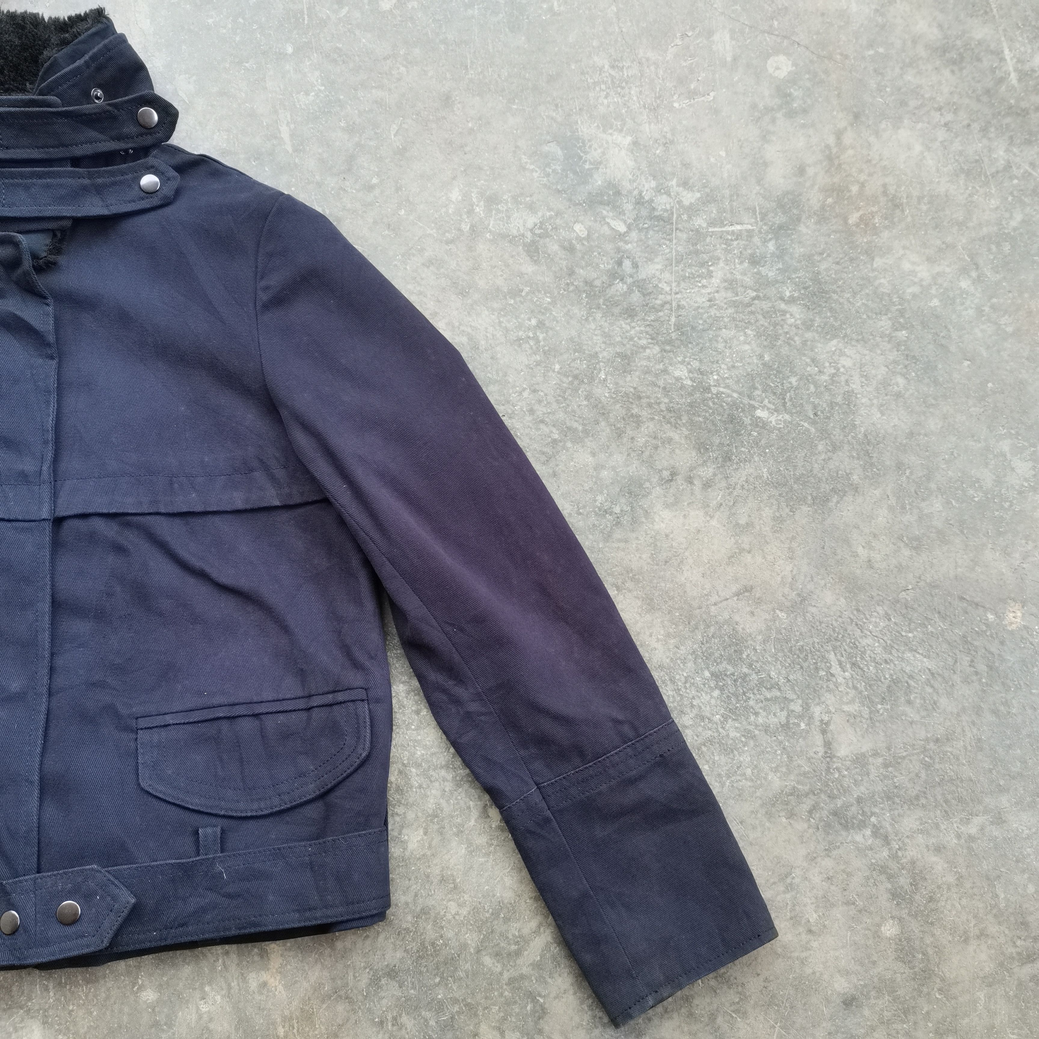 Gap × Vintage Vintage GAP Sherpa Collar Light Jacket Size M / US 6-8 / IT 42-44 - 4 Thumbnail