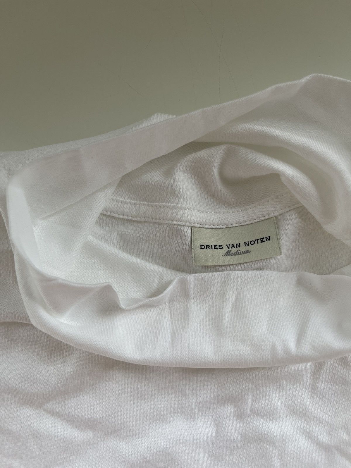 Dries Van Noten Dries Van Noten White Turtleneck Shirt Size US M / EU 48-50 / 2 - 5 Thumbnail
