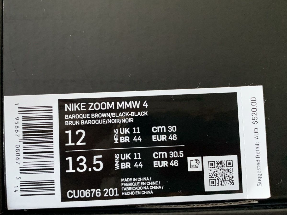 MMW × Nike MMW X NIKE ZOOM 004 Size US 12 / EU 45 - 24 Thumbnail