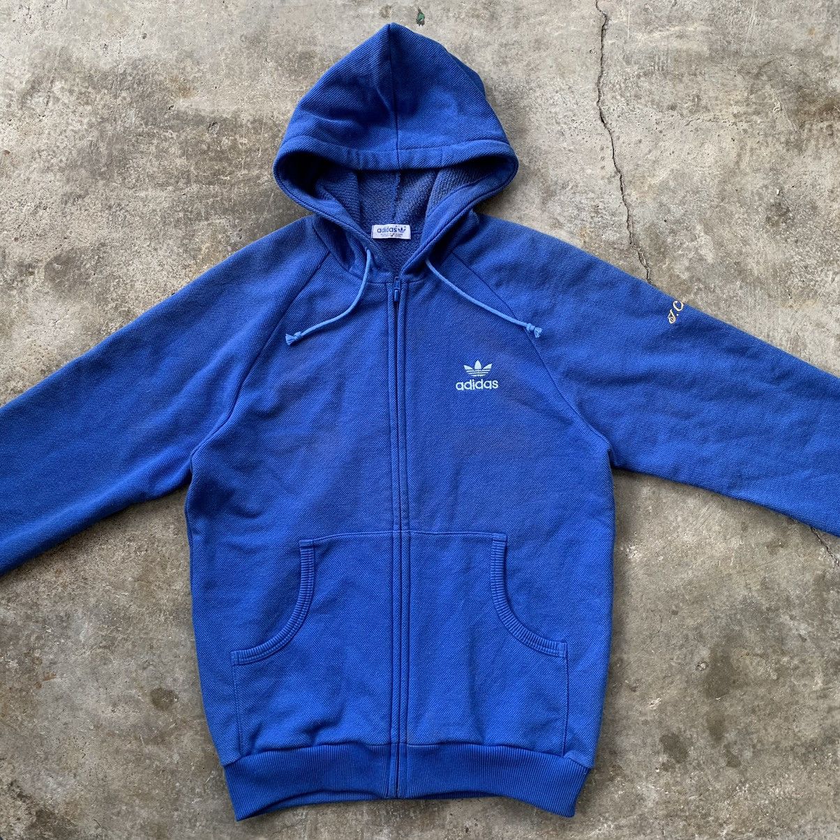 Adidas Adidas 80s vintage hoodie zipper Size US L / EU 52-54 / 3 - 8 Thumbnail