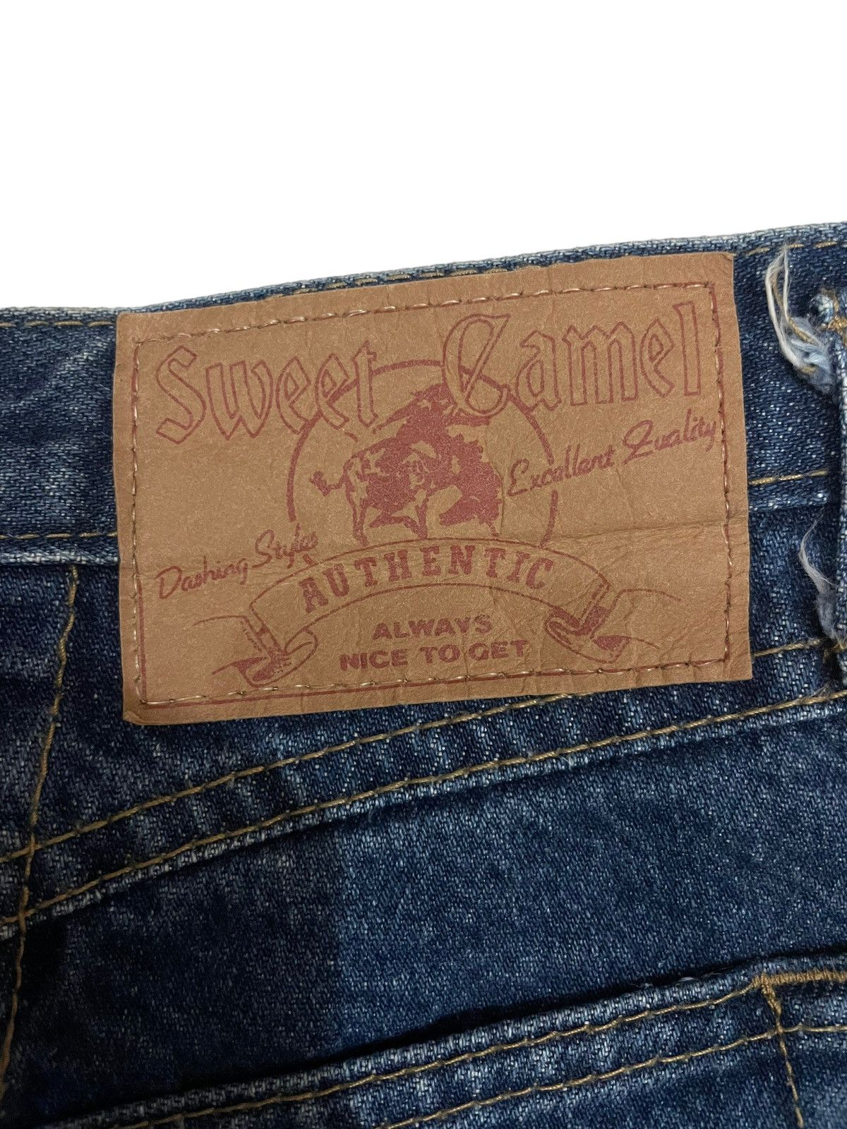 Camel × Japanese Brand Faded Sweet Camel Slim Fit Denim Size US 26 / EU 42 - 13 Thumbnail