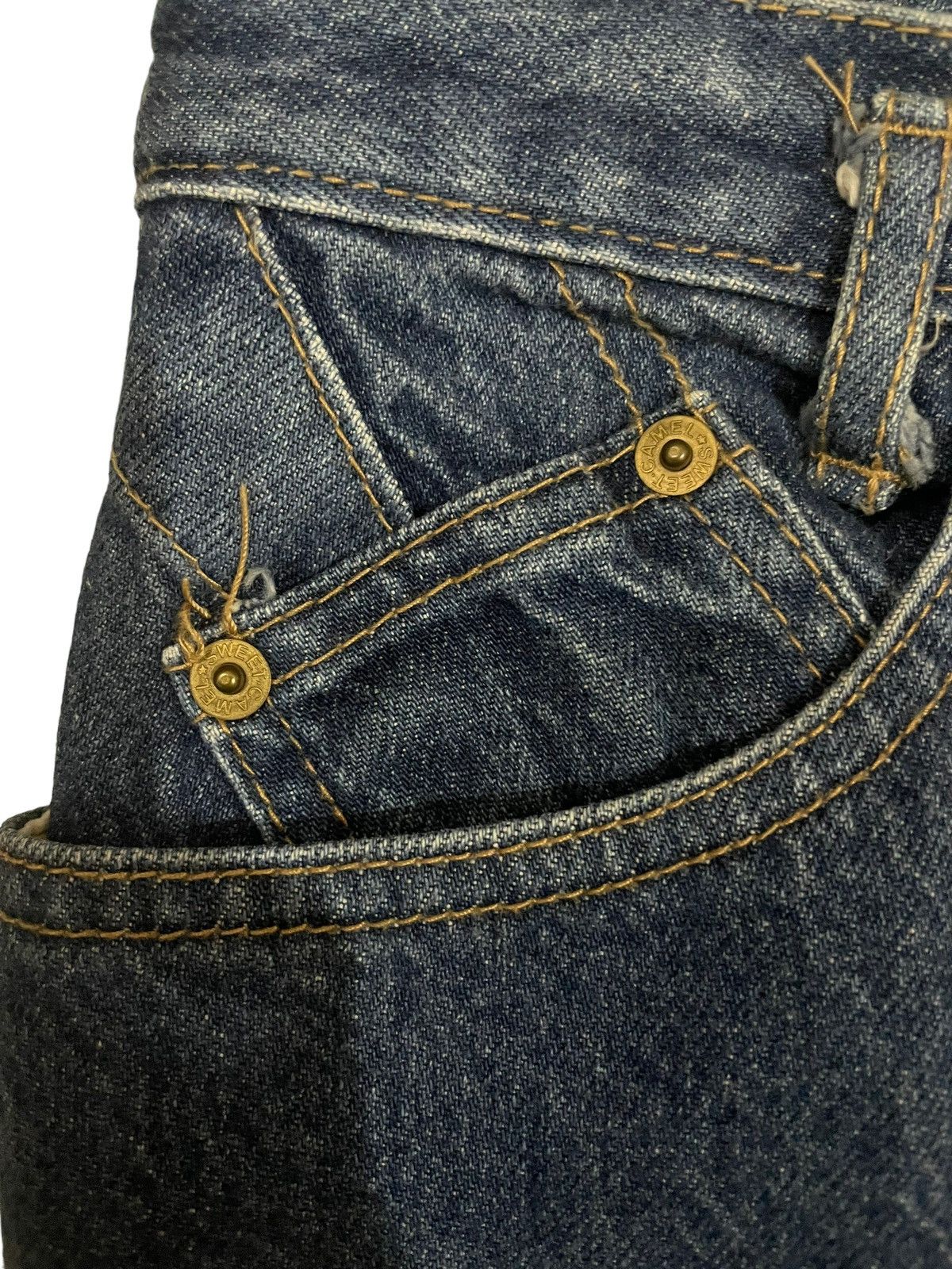 Camel × Japanese Brand Faded Sweet Camel Slim Fit Denim Size US 26 / EU 42 - 8 Thumbnail