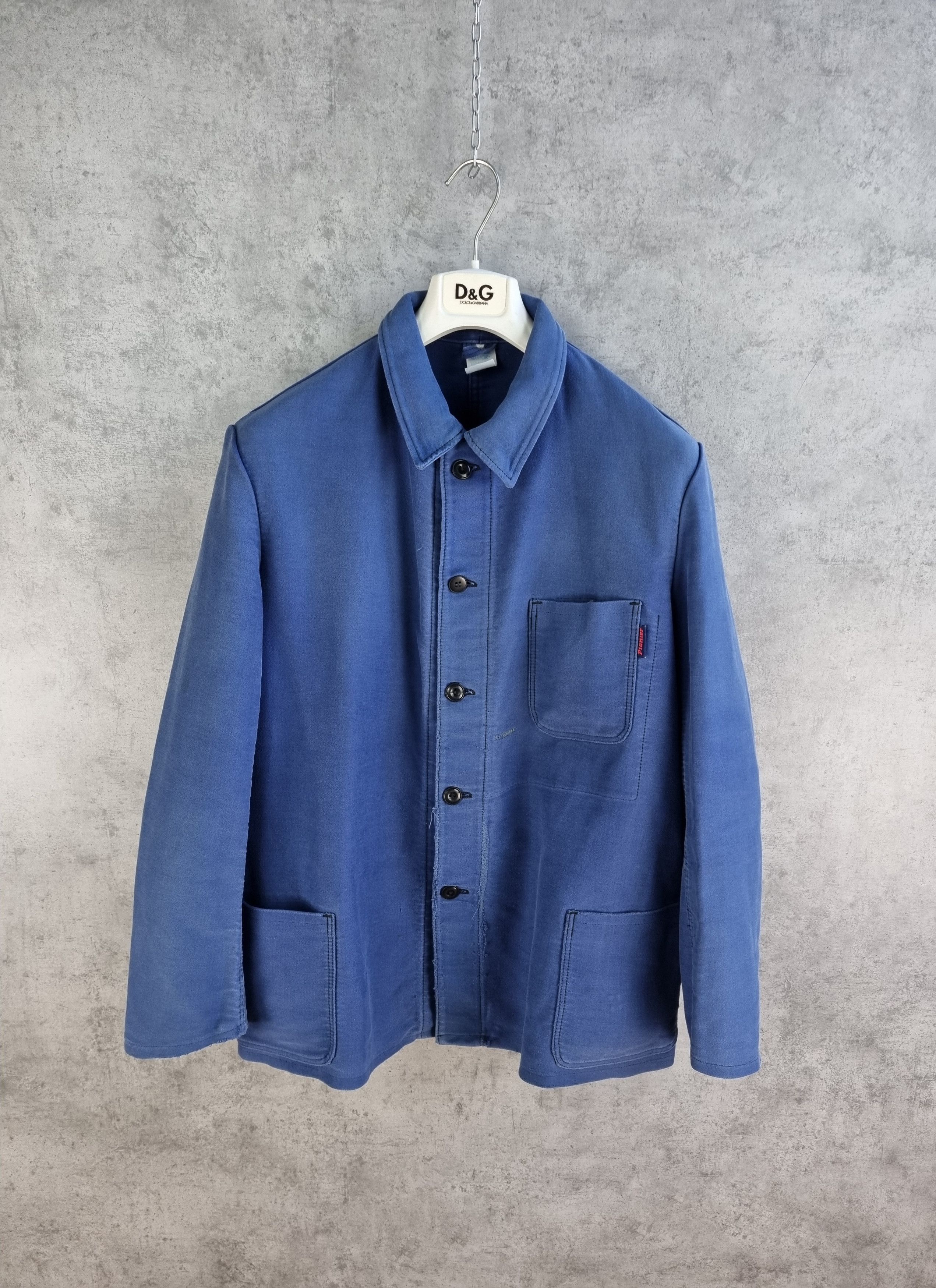 Le Laboureur 60s Aesthetic Sanfor Chore Worker Vintage distressed Jacket Size US L / EU 52-54 / 3 - 4 Thumbnail