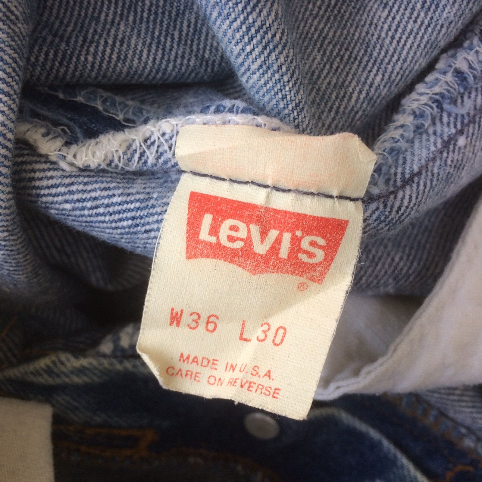 Levi's Made & Crafted Rebuild Levi's 501 Distressed Painter Denim Jeans USA Made Size US 34 / EU 50 - 11 Thumbnail