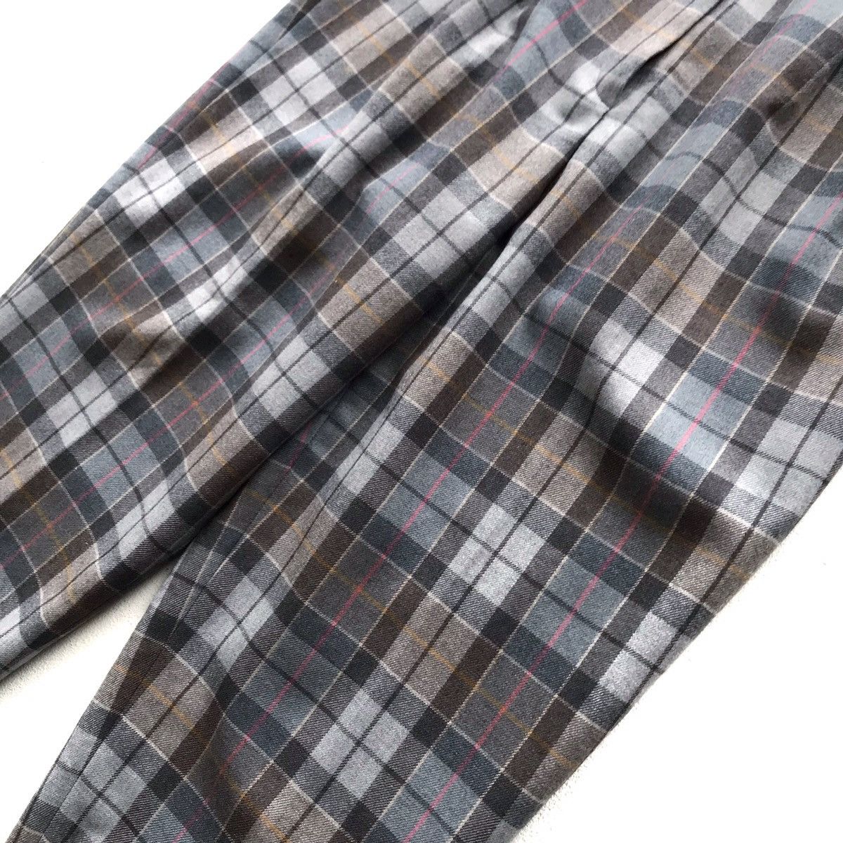 Designer × Japanese Brand 90s Classic Checked Balloon Tapered Pant Yohji Yamamoto Era Size US 31 - 5 Thumbnail