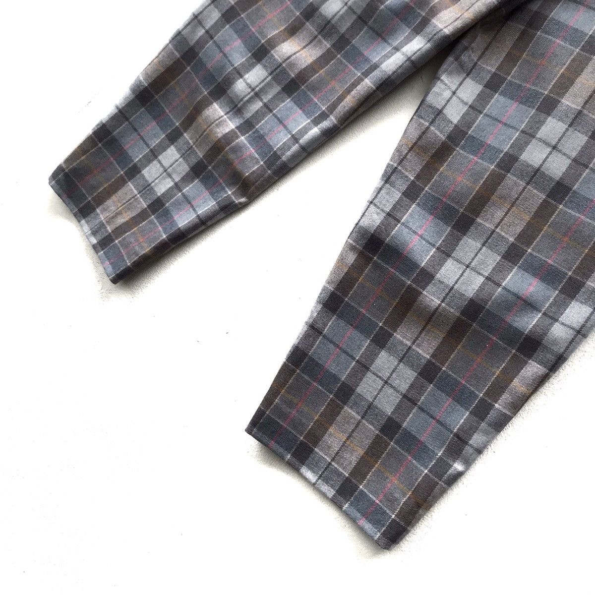 Designer × Japanese Brand 90s Classic Checked Balloon Tapered Pant Yohji Yamamoto Era Size US 31 - 10 Thumbnail
