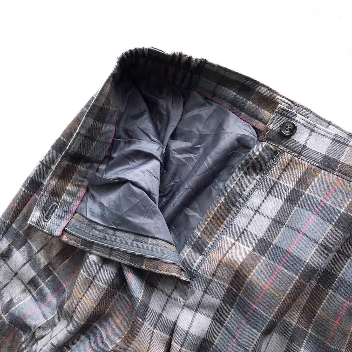 Designer × Japanese Brand 90s Classic Checked Balloon Tapered Pant Yohji Yamamoto Era Size US 31 - 4 Thumbnail