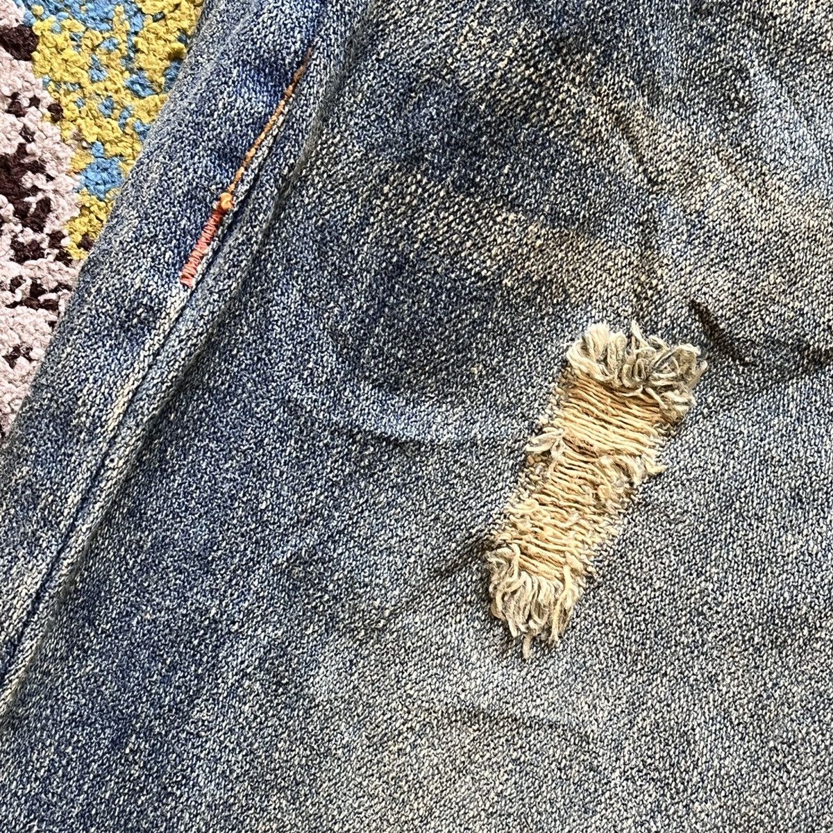 Japanese Brand × RBRSL × Vintage Flare OXS Rubber Soul Mud Wash Classic Boot Cut Denim Jeans Size US 33 - 9 Thumbnail