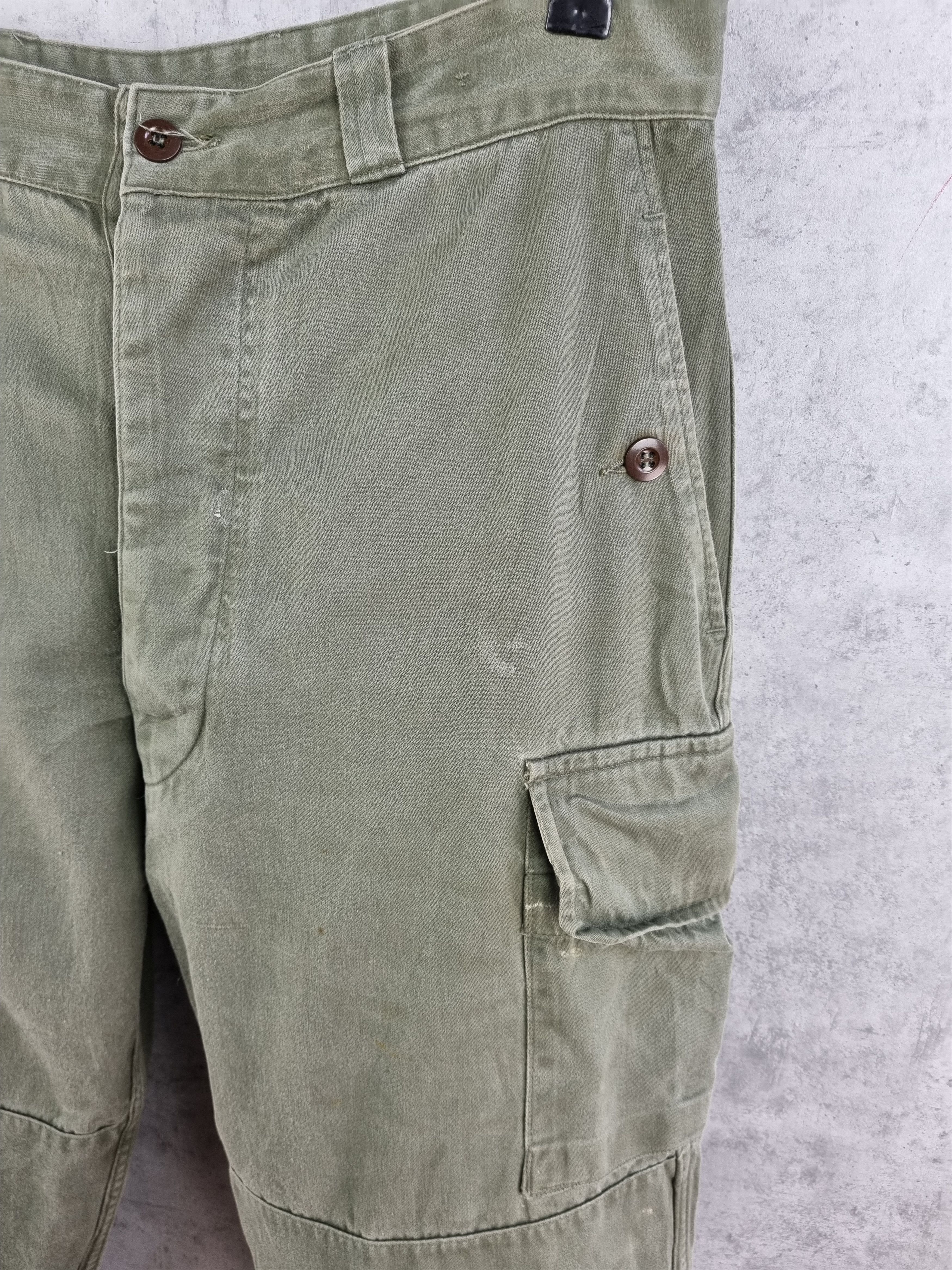 Japanese Brand 1968 Faded Double Knees Military Cargo Vintage Pants Size US 32 / EU 48 - 8 Thumbnail