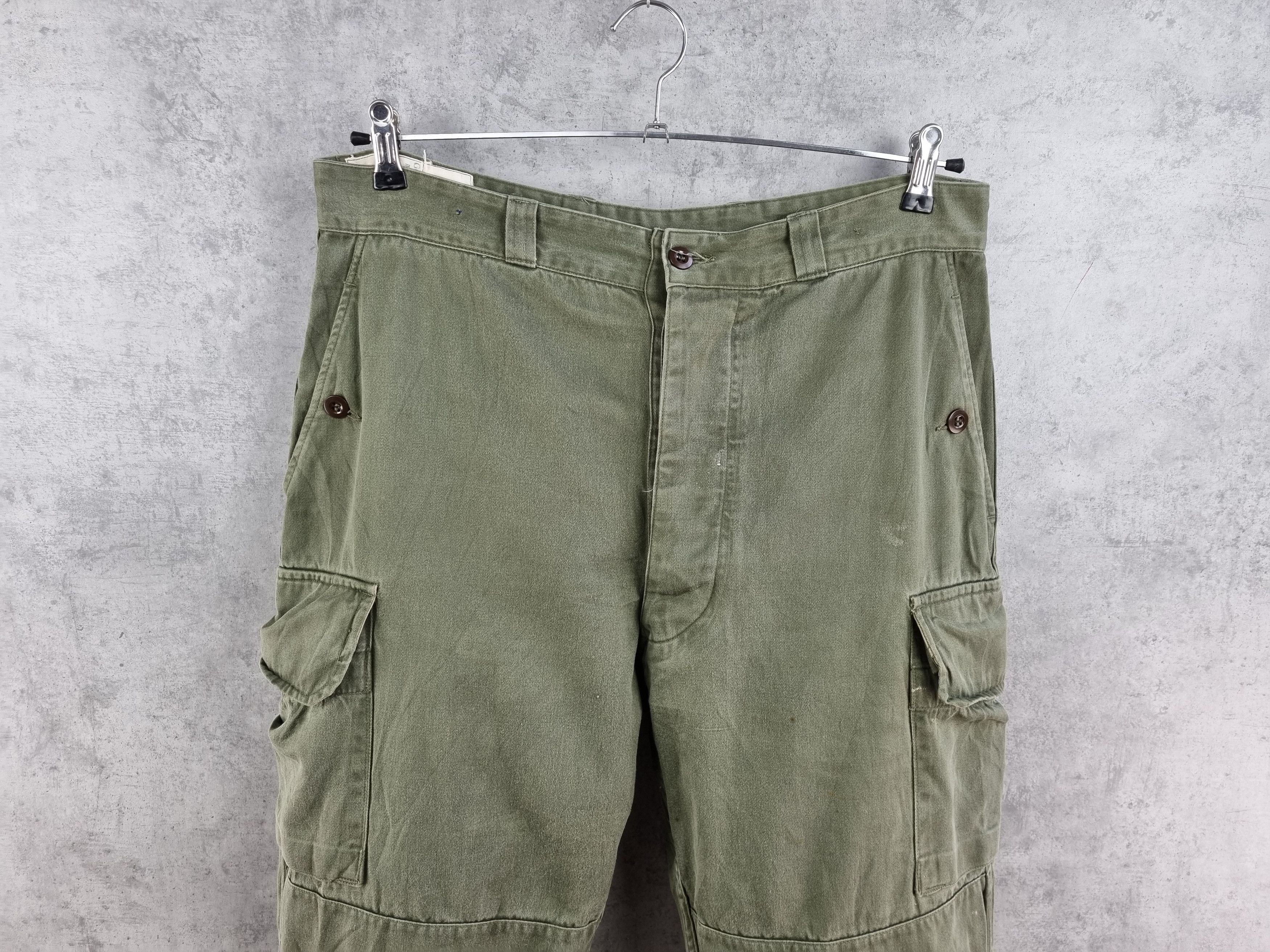 Japanese Brand 1968 Faded Double Knees Military Cargo Vintage Pants Size US 32 / EU 48 - 5 Thumbnail