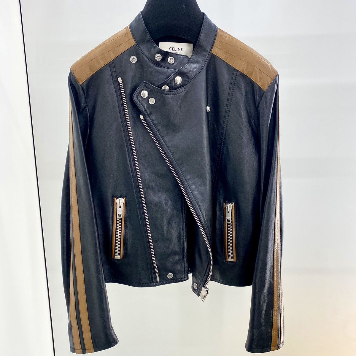 Celine Cafe Racer Biker Jacket in Large