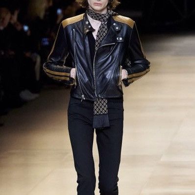 Celine Cafe Racer Biker Jacket in Large
