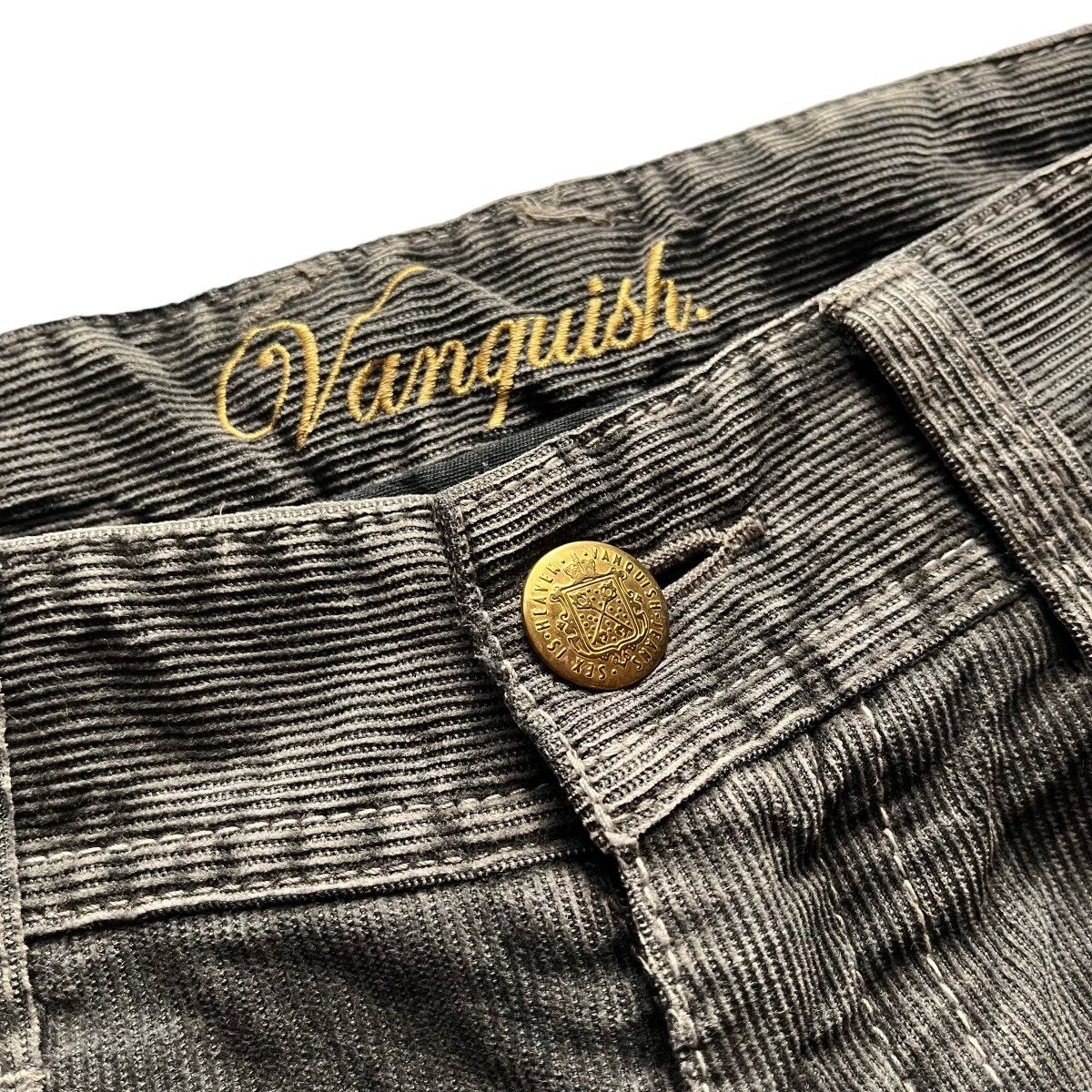 Beauty Beast × Japanese Brand × Vanquish Vanquish Japan Paint Splatter Corduroy Boot Cut Pants Size US 30 / EU 46 - 6 Thumbnail