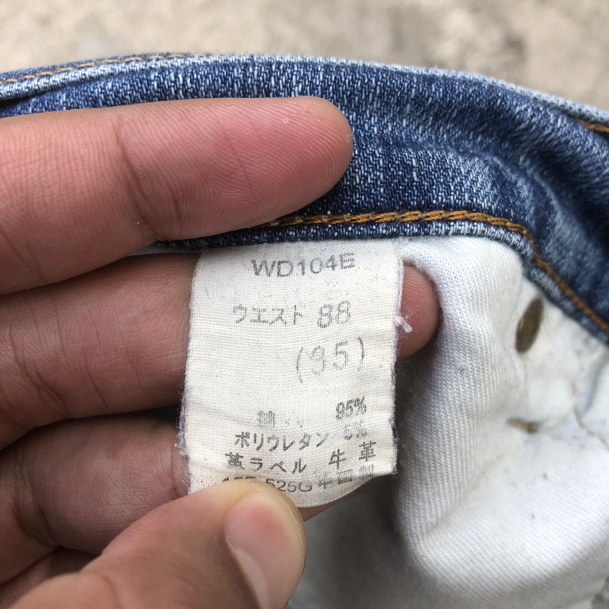 Japanese Brand 🔥Rare🔥Vintage Wolvo Stoned Wash Rips Distress Denim Jeans Size US 34 / EU 50 - 15 Thumbnail